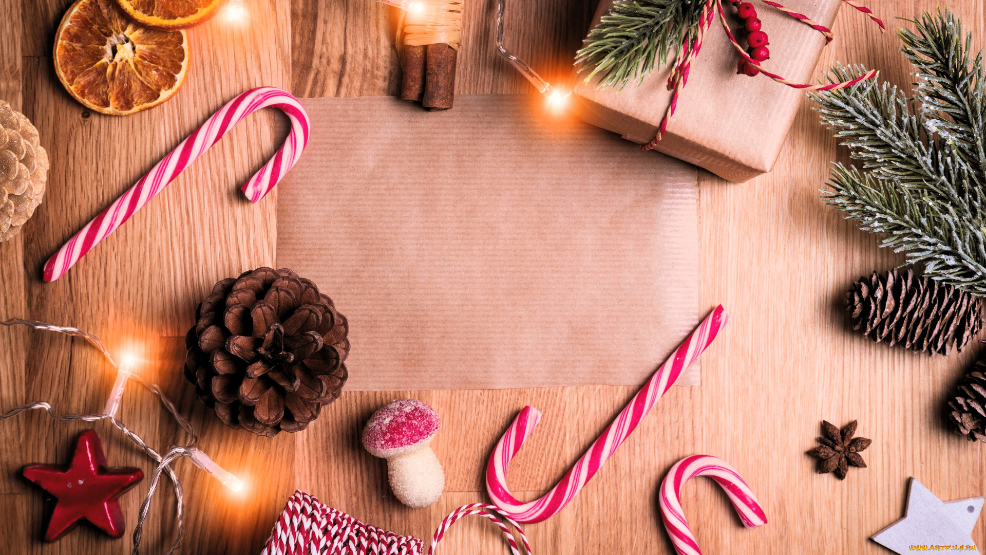 праздничные, -, разное, , новый, год, апельсины, корица, гирлянда, подарок, ёлка, шишки, ветки, леденцы