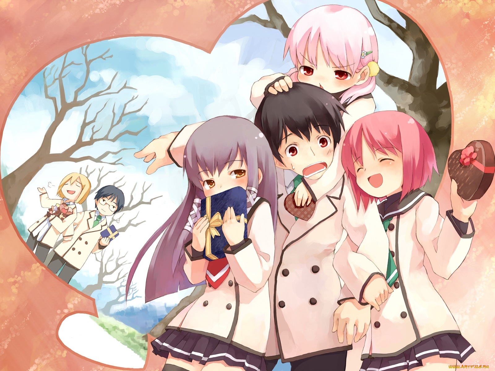 sakura, musubi, аниме, naru, nanao