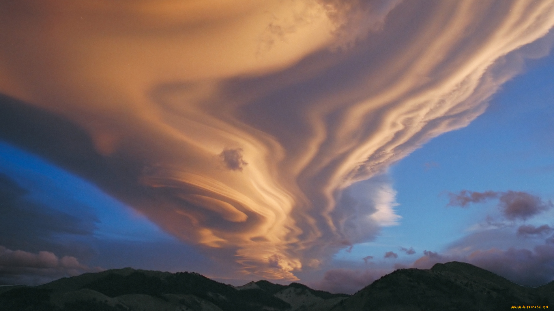 линзообразное, облако, природа