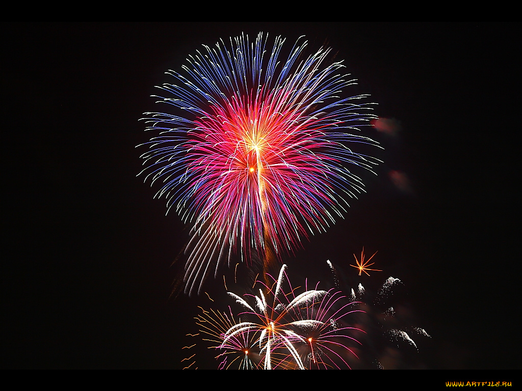 разное, салюты, фейерверки