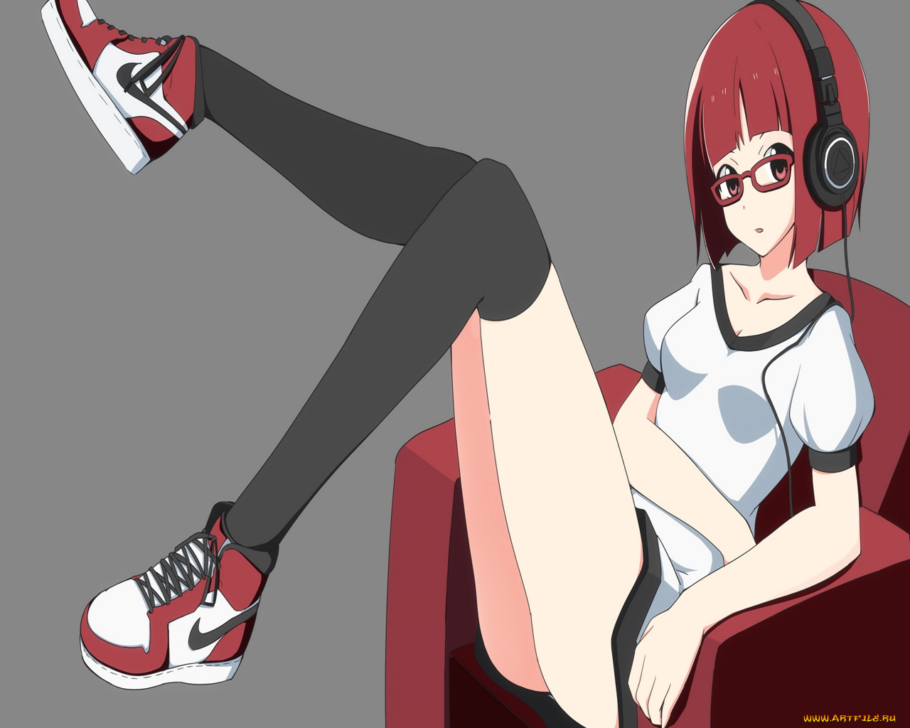 аниме, headphones, instrumental