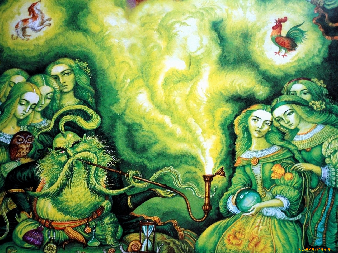 штанко, иллюстрации, украинским, народным, сказкам, фэнтези, магия