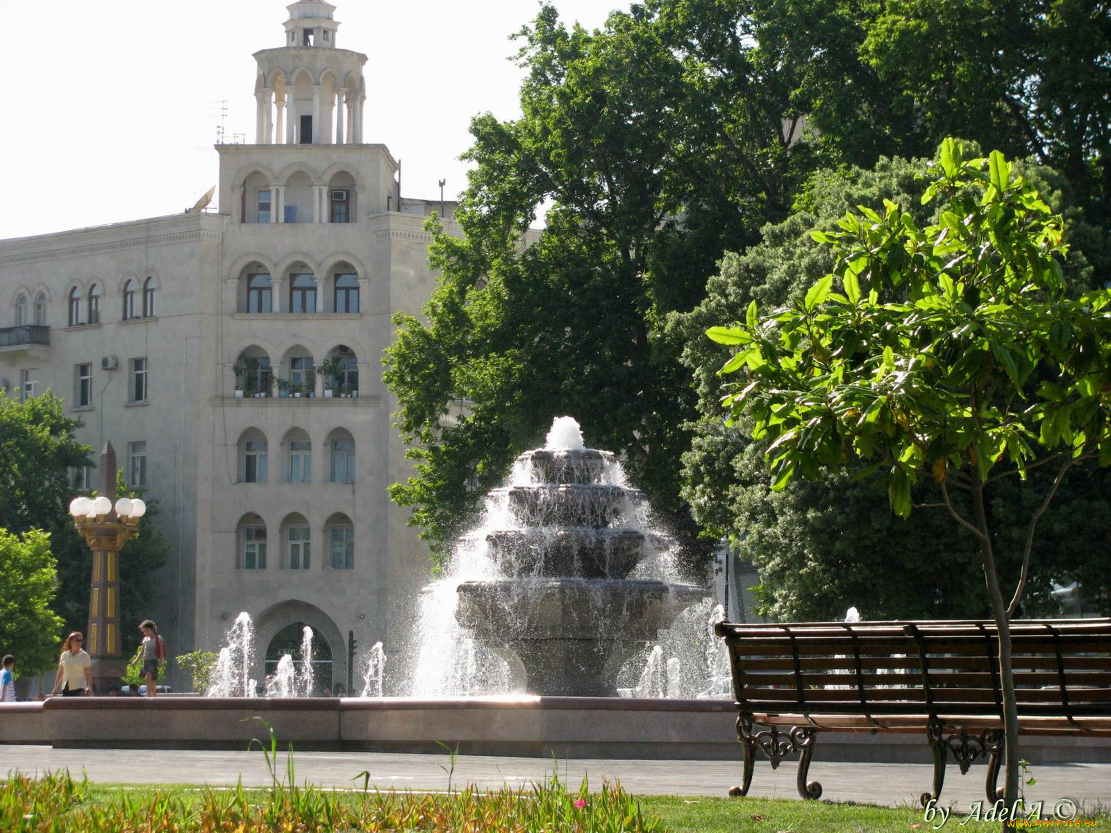 города, фонтаны