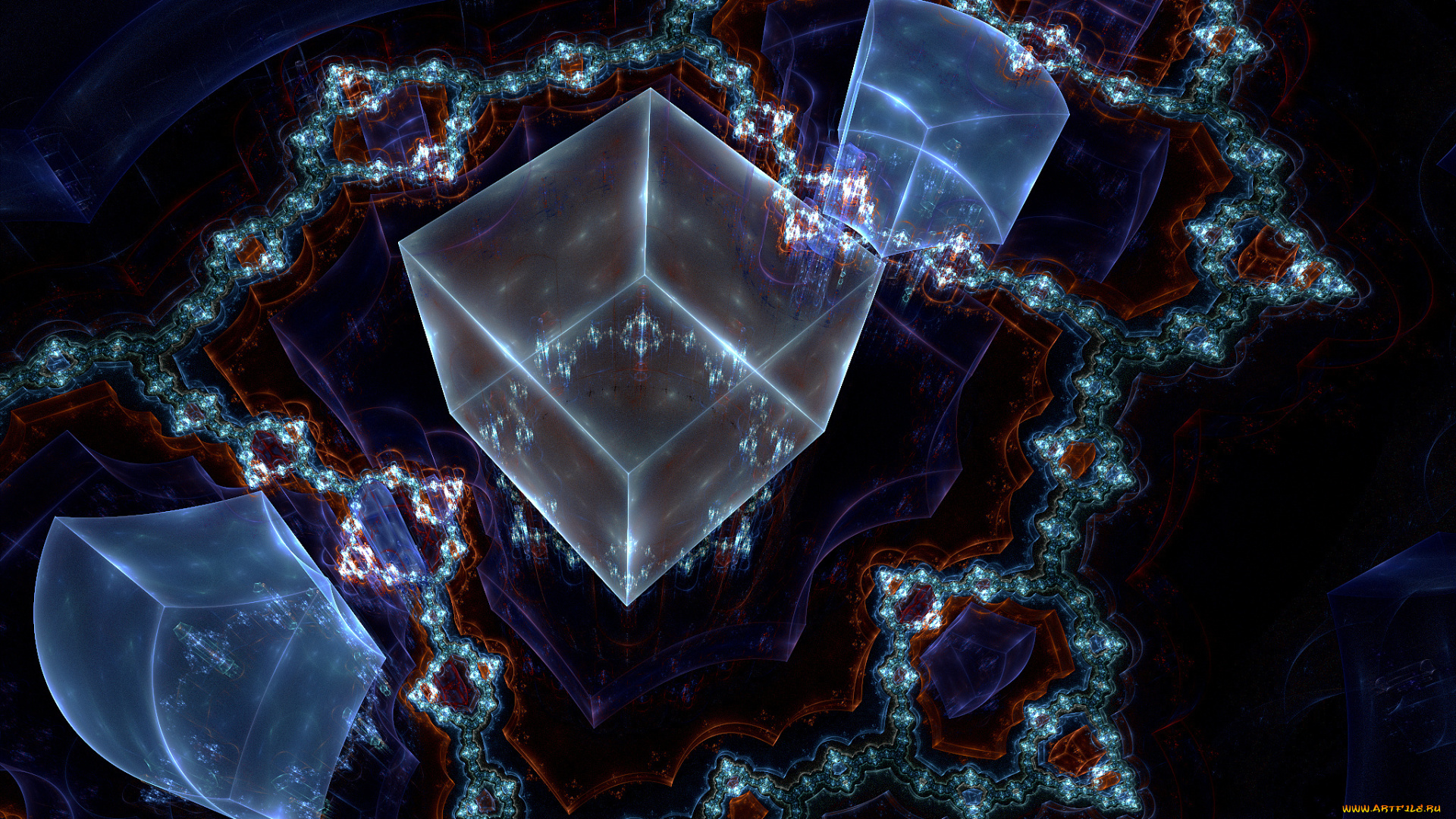 3д, графика, fractal, фракталы, фон, узор, фрактал