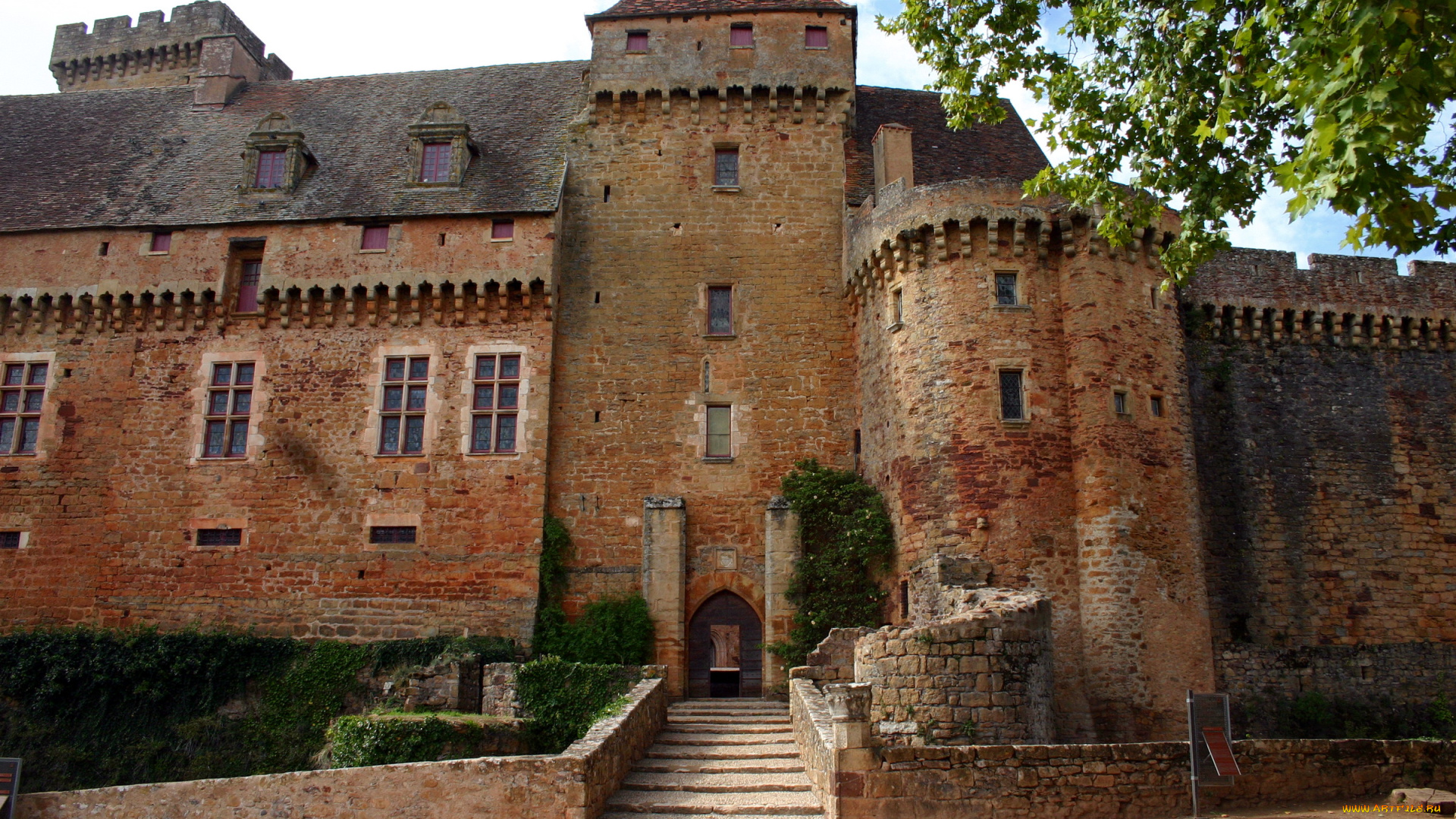 castle, castelnau, bretenoux, france, города, дворцы, замки, крепости, старина, башни