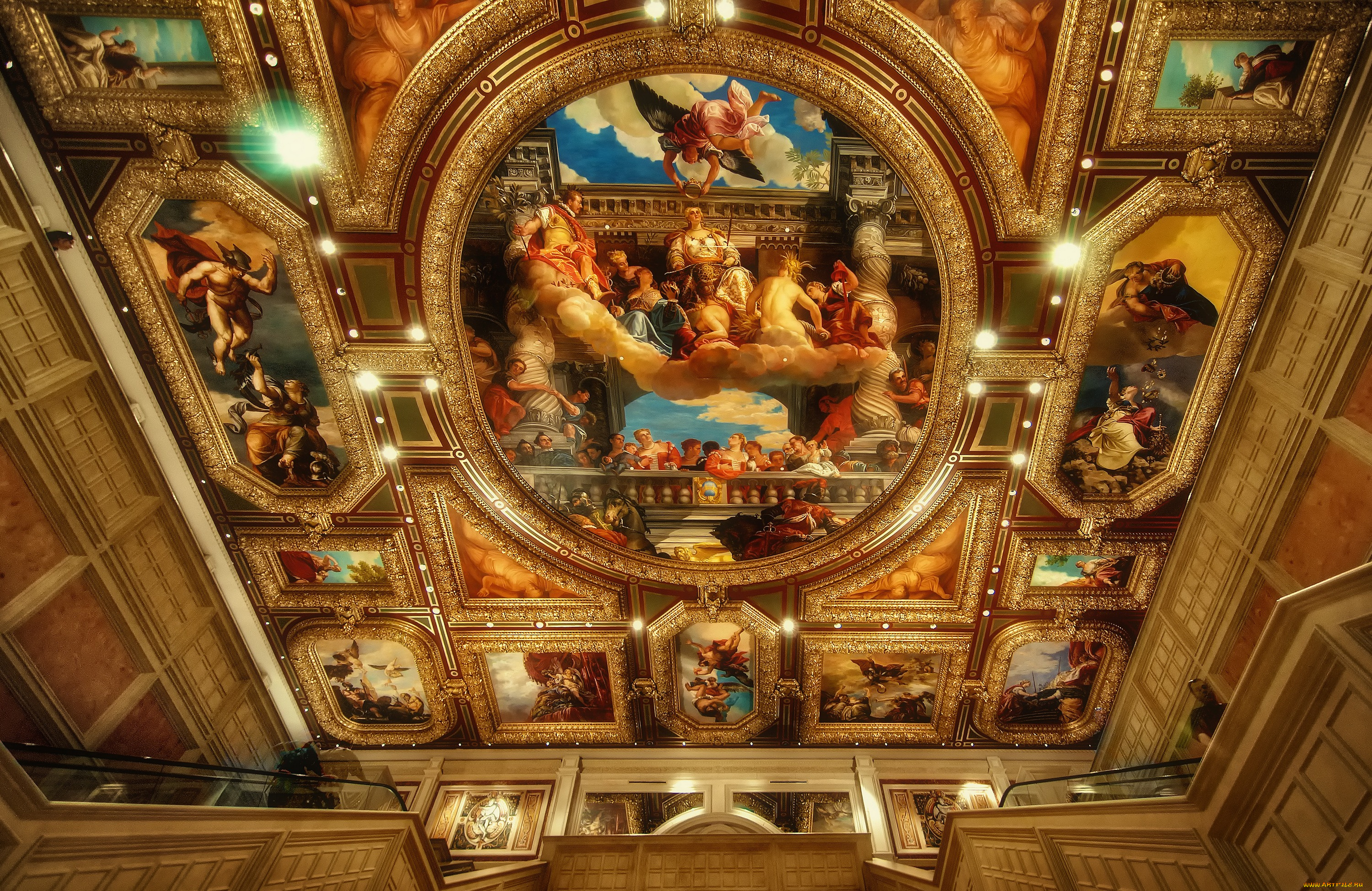 интерьер, убранство, роспись, храма, картина