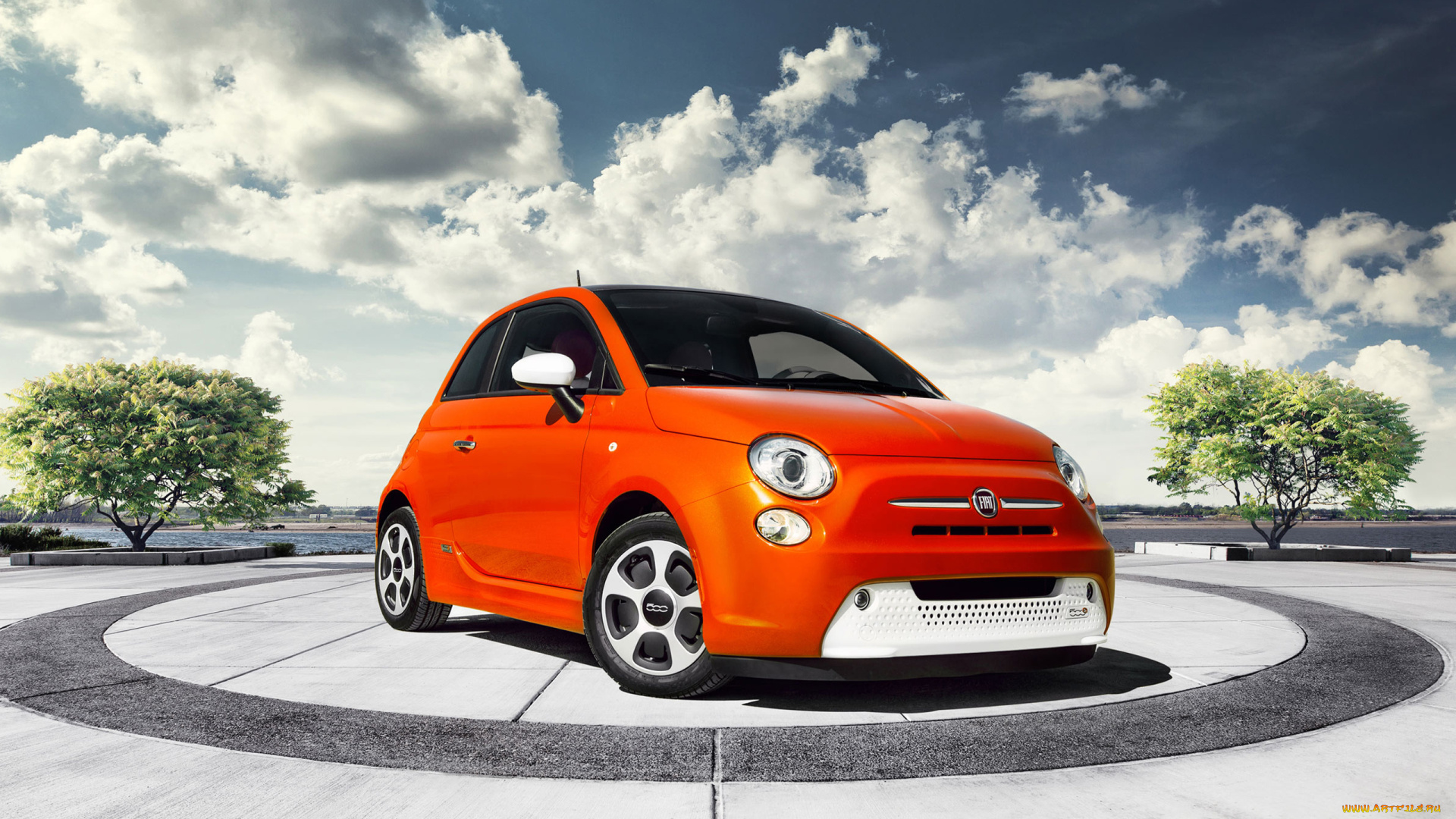 автомобили, fiat, sedan, 500e