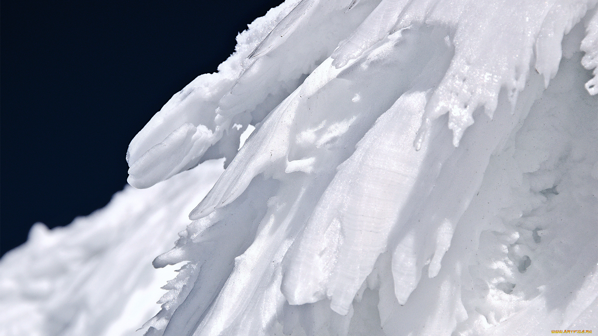 природа, айсберги, ледники, фон, снег, небо, склон, лед