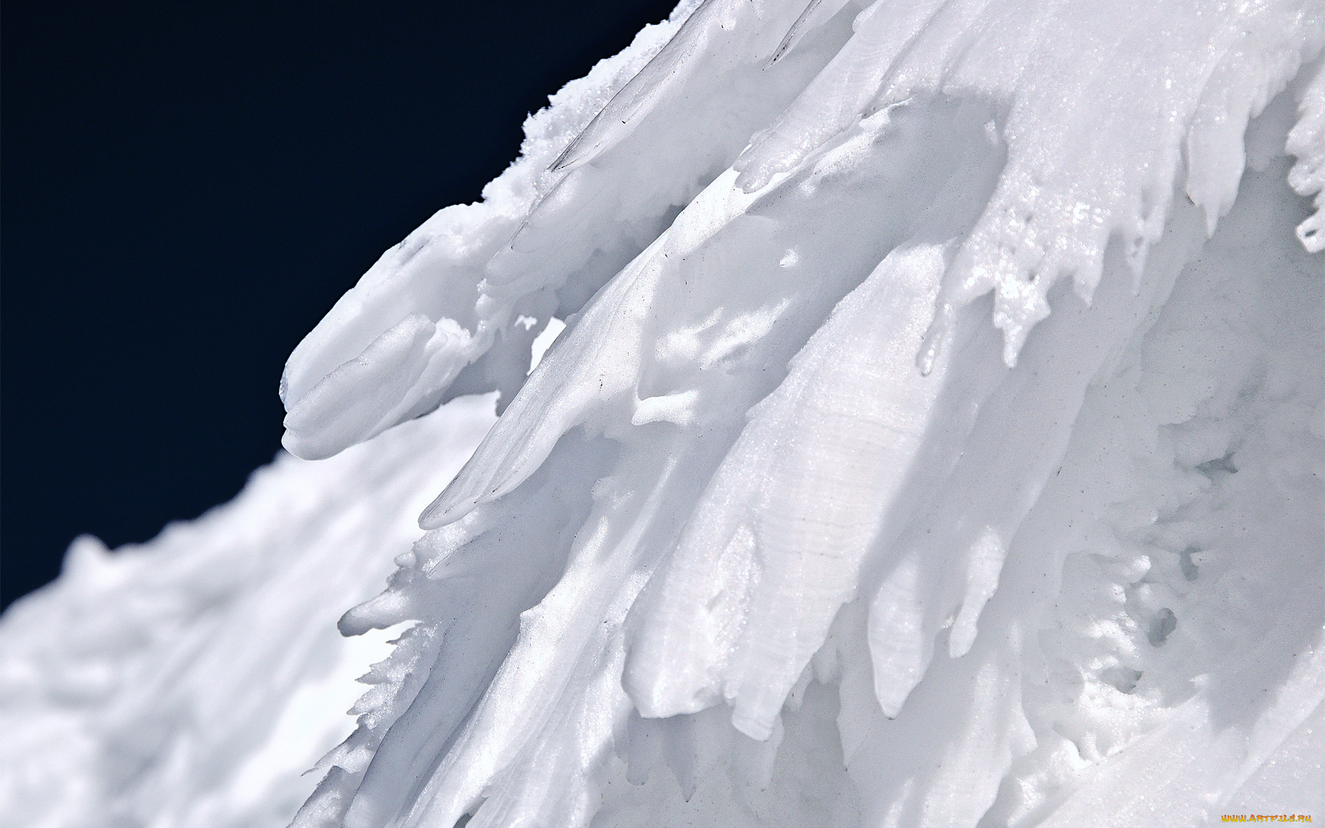 природа, айсберги, ледники, фон, снег, небо, склон, лед