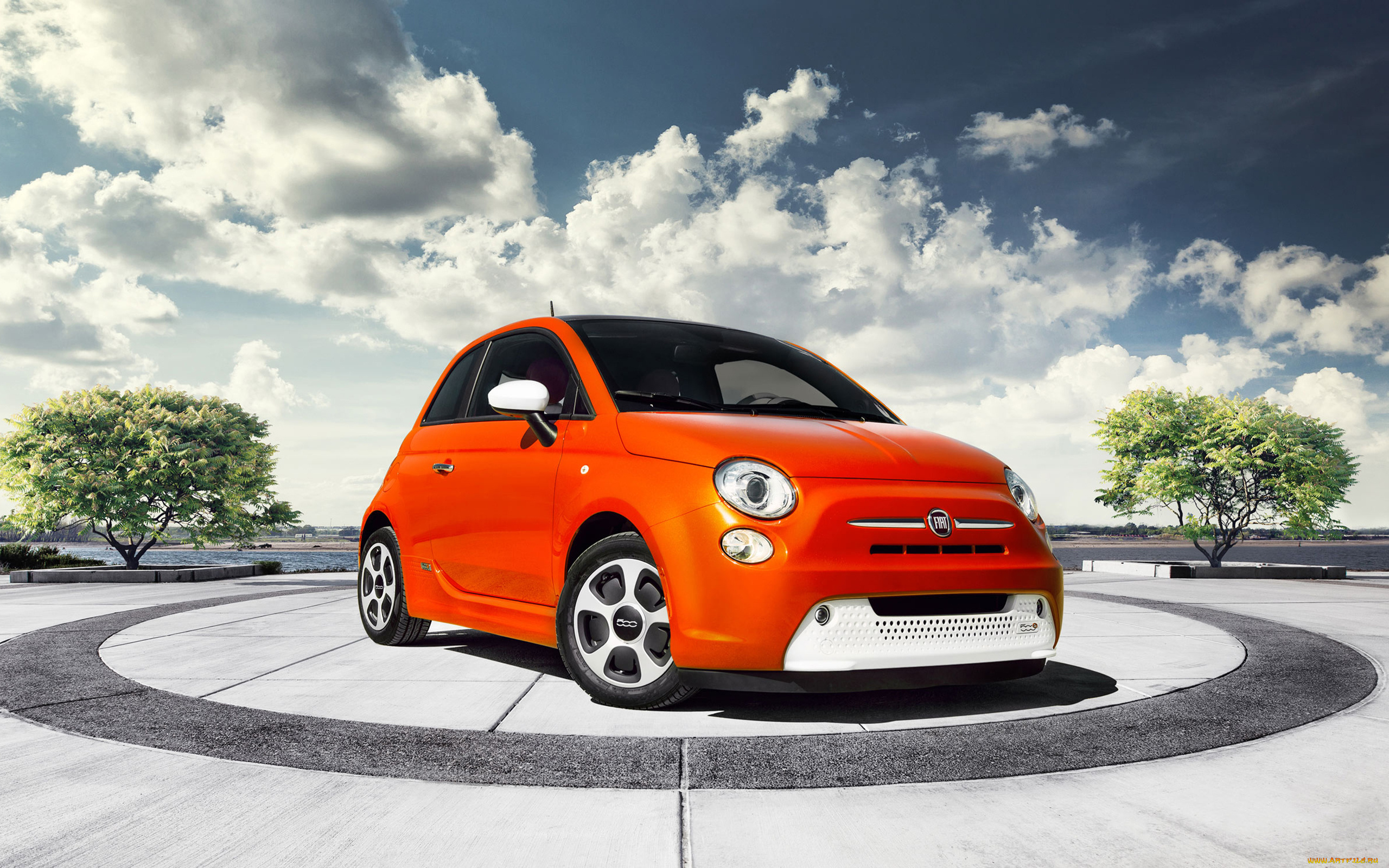 автомобили, fiat, sedan, 500e