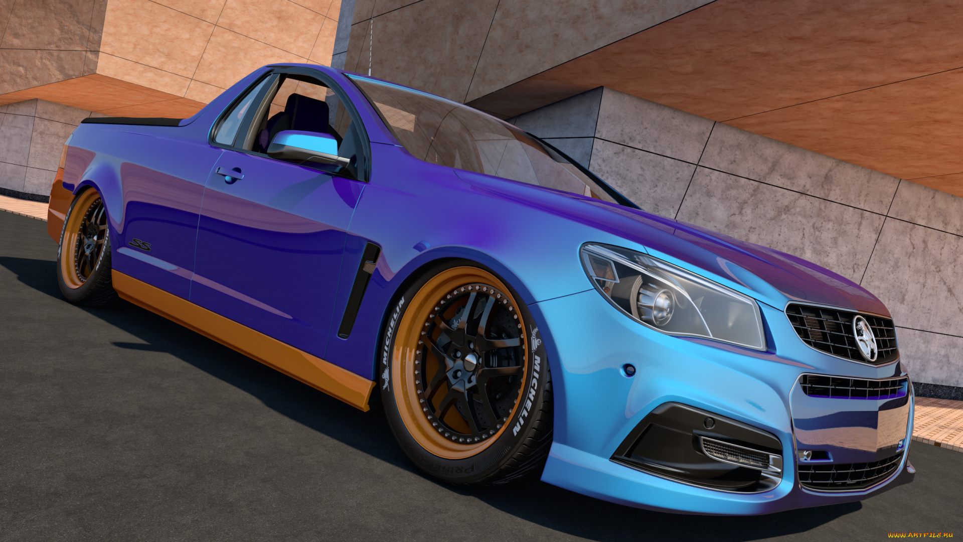 автомобили, 3д, 2014, holden, vf, commodore, ute, ssv