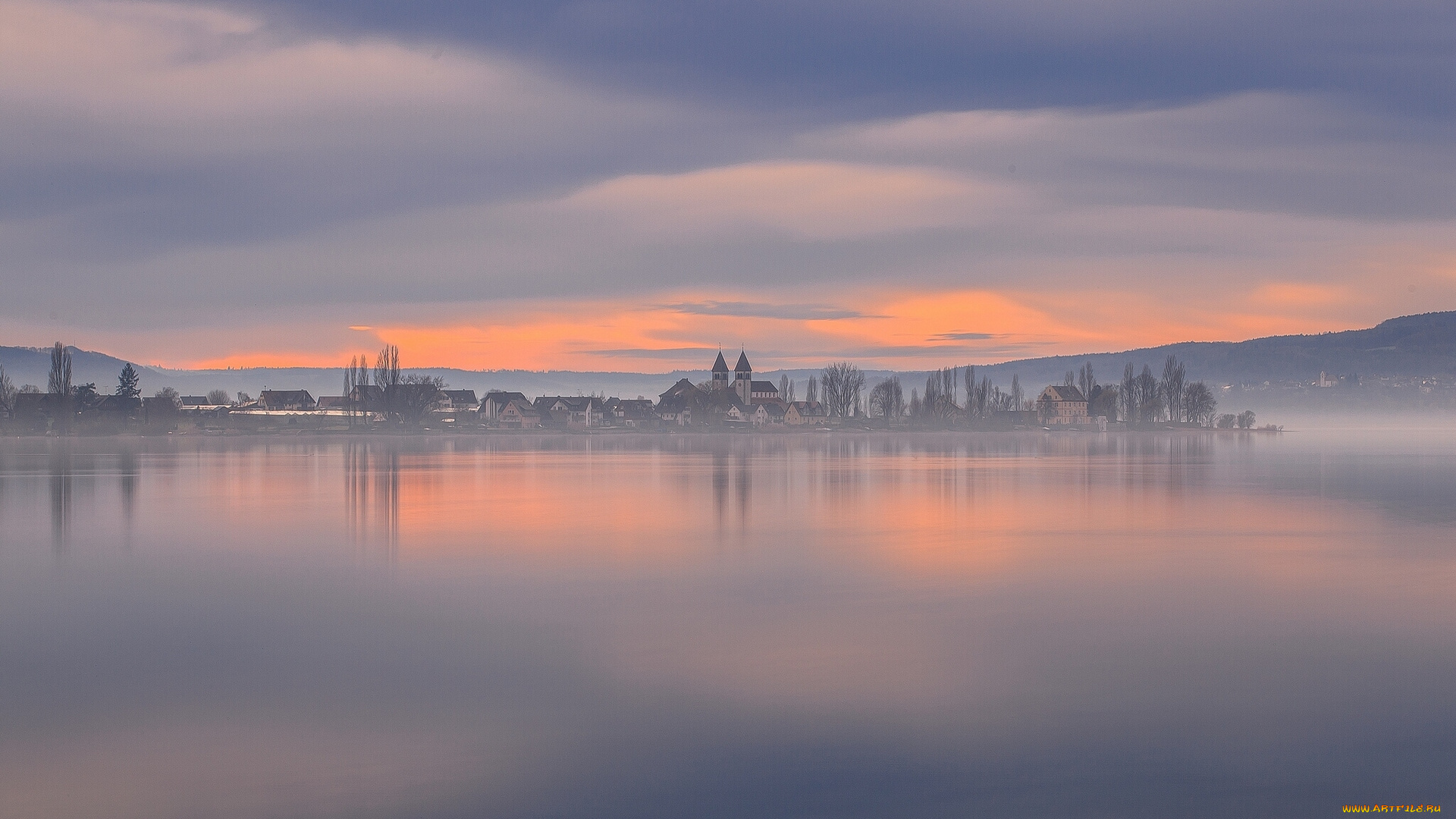 lake, constance, , germany, города, -, пейзажи, пейзаж, городок, утро, рассвет, германия, боденское, озеро, germany, водная, гладь, lake, constance