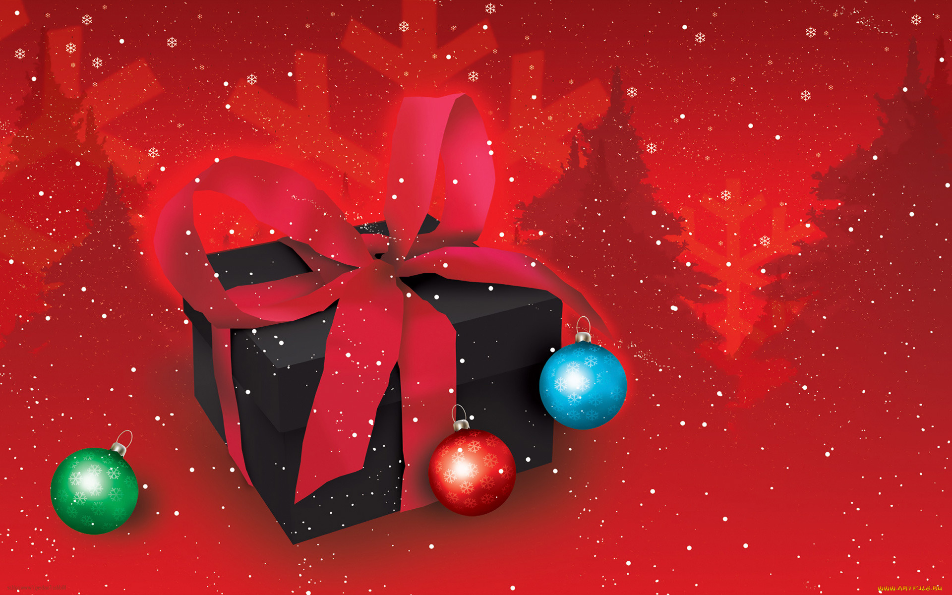 праздничные, векторная, графика, , новый, год, шары, подарок