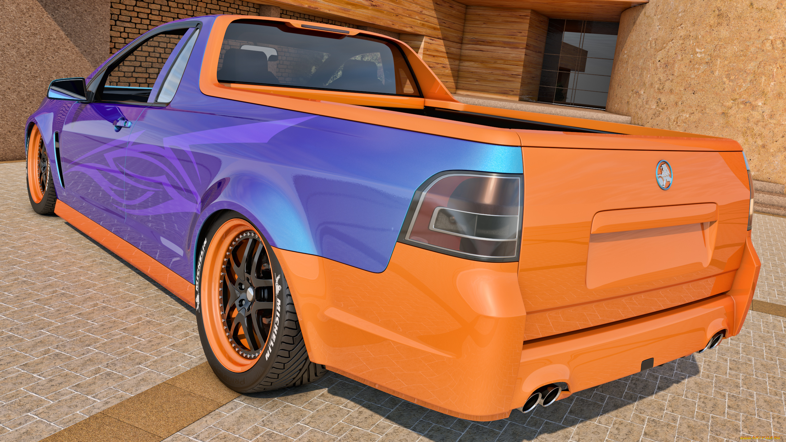 автомобили, 3д, 2014, holden, vf, commodore, ute, ssv