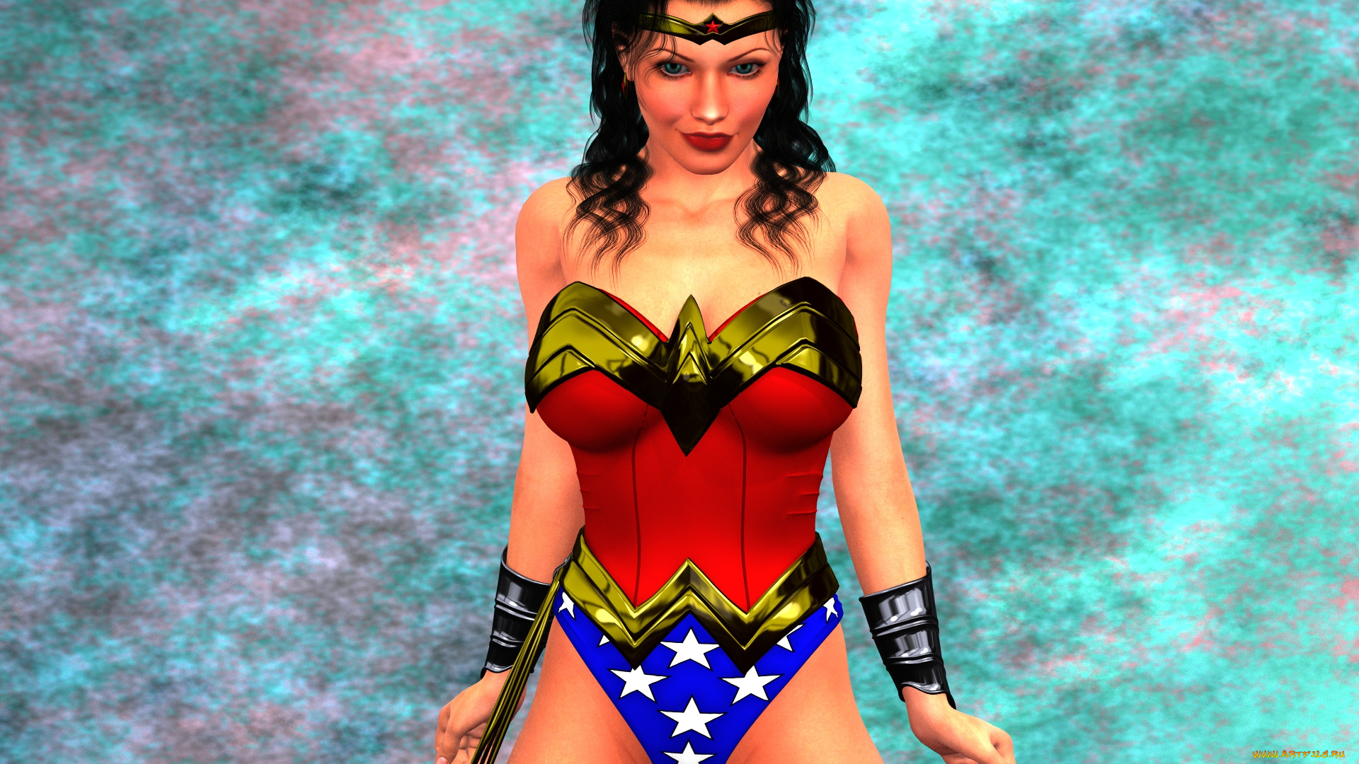 3д, графика, фантазия, , fantasy, супермен, фон, взгляд, девушка