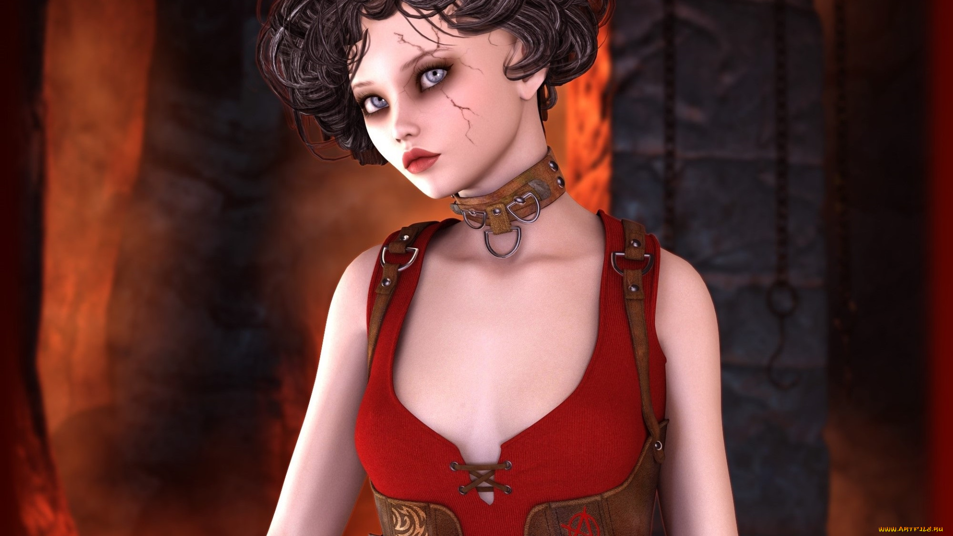 3д, графика, люди, , people, фон, девушка, взгляд