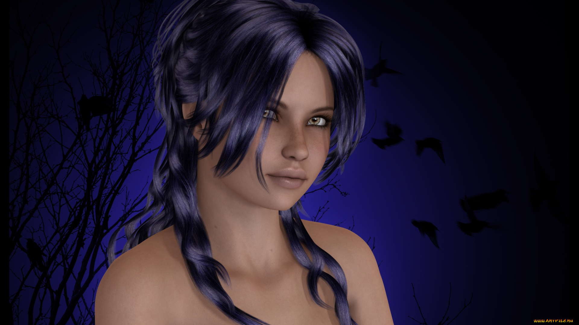 3д, графика, люди, , people, фон, девушка, взгляд