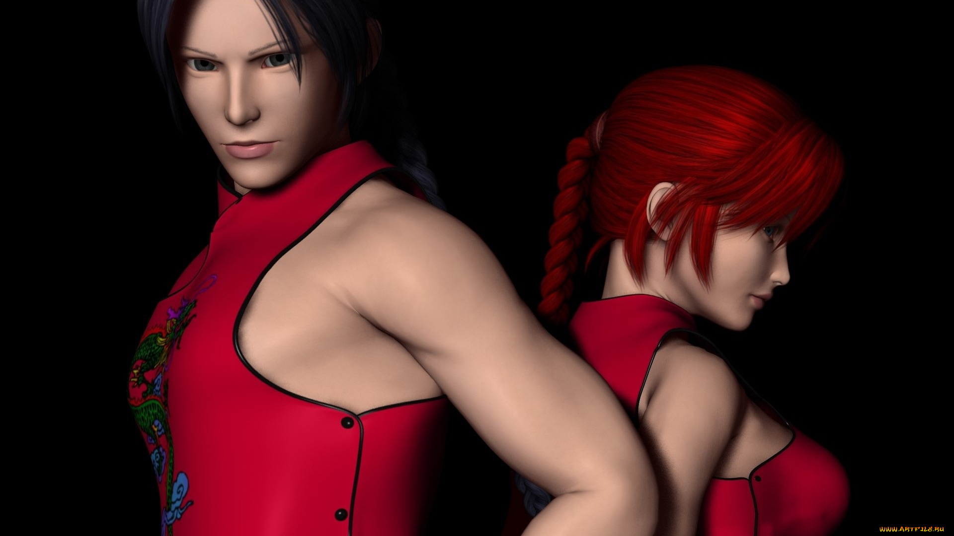 3д, графика, люди, , people, фон, взгляд, девушки