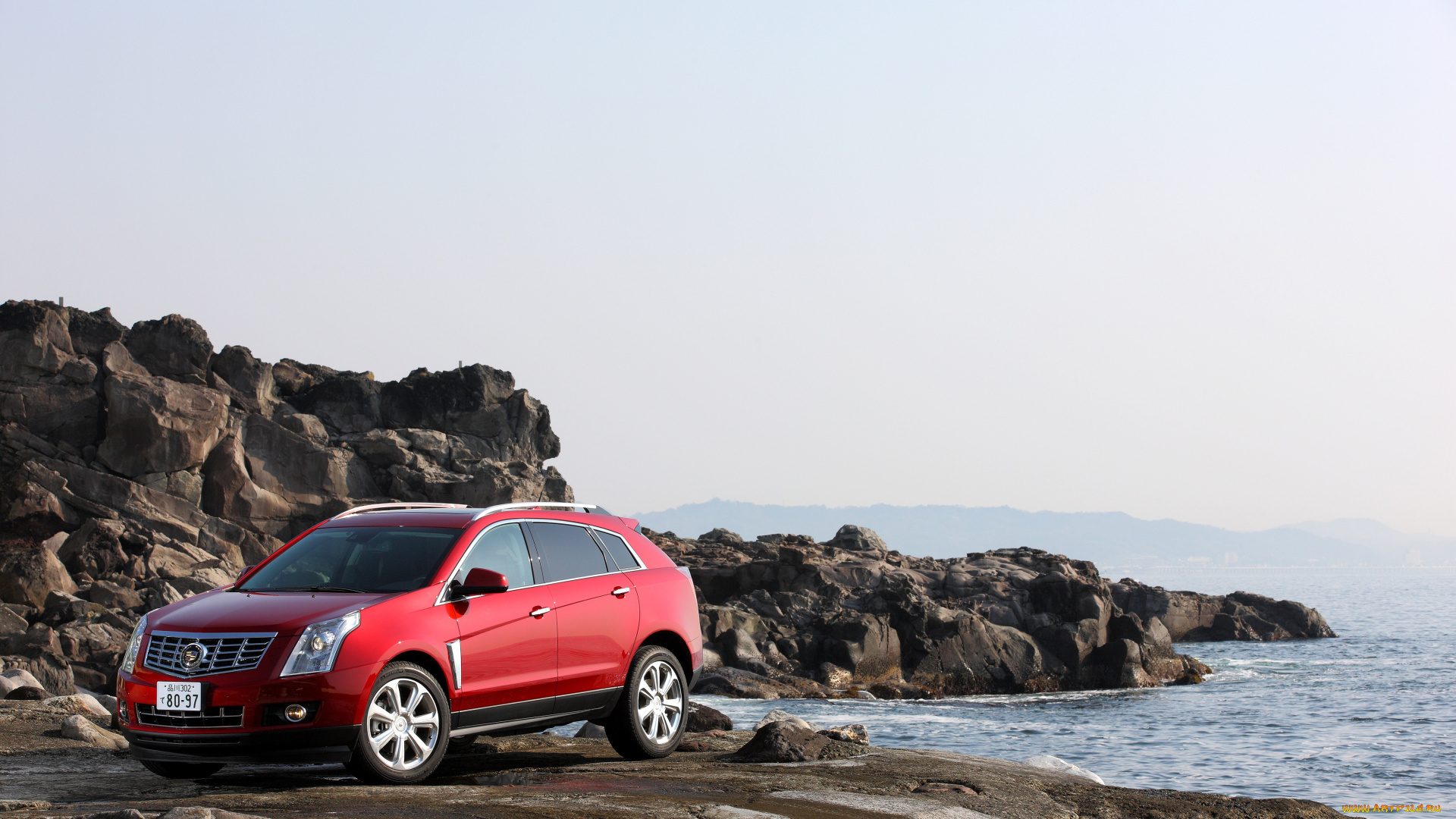 автомобили, cadillac, красный, srx, 2012г, jp-spec