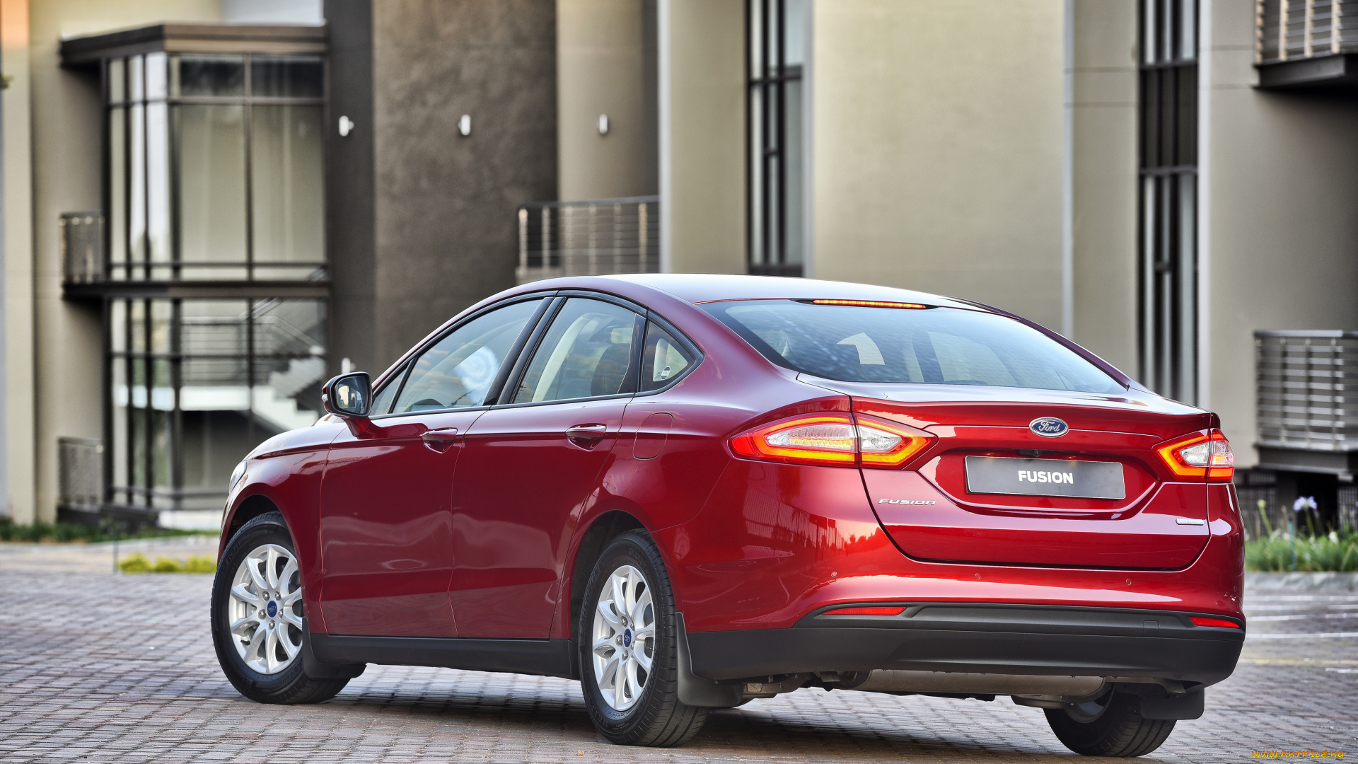 автомобили, ford, красный, 2015г, za-spec, fusion