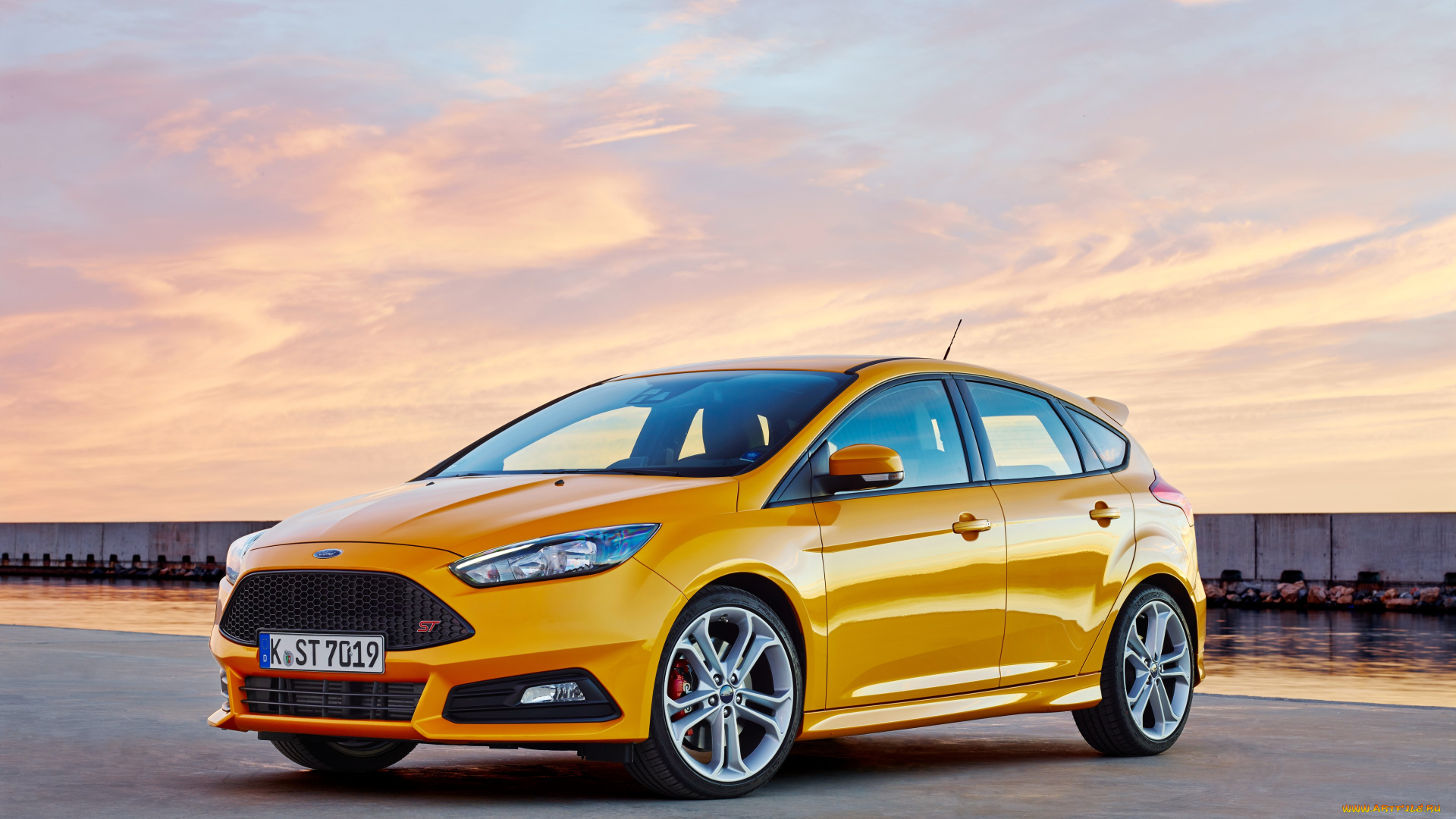 автомобили, ford, желтый, 2014г, st, ocus, f