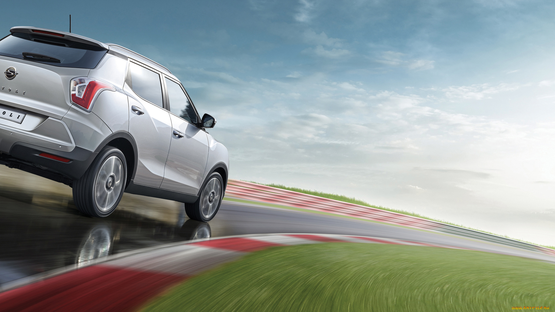 автомобили, ssang, yong, ssangyong, tivoli, kr-spec, 2015г, серый