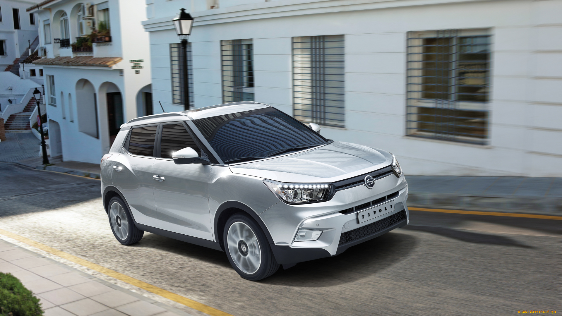 автомобили, ssang, yong, ssangyong, tivoli, kr-spec, 2015г, серый