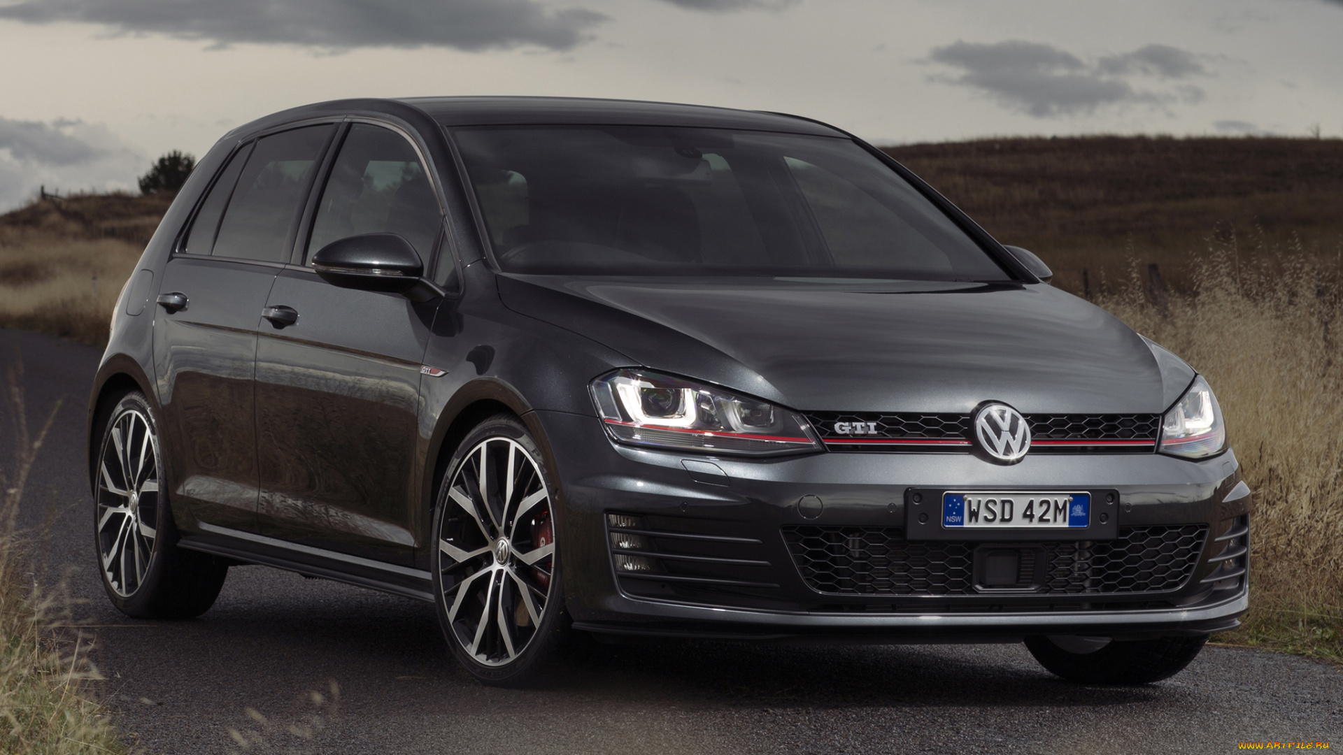 автомобили, volkswagen, темный, 2014г, typ, 5g, au-spec, 5-door, performance, golf, gti