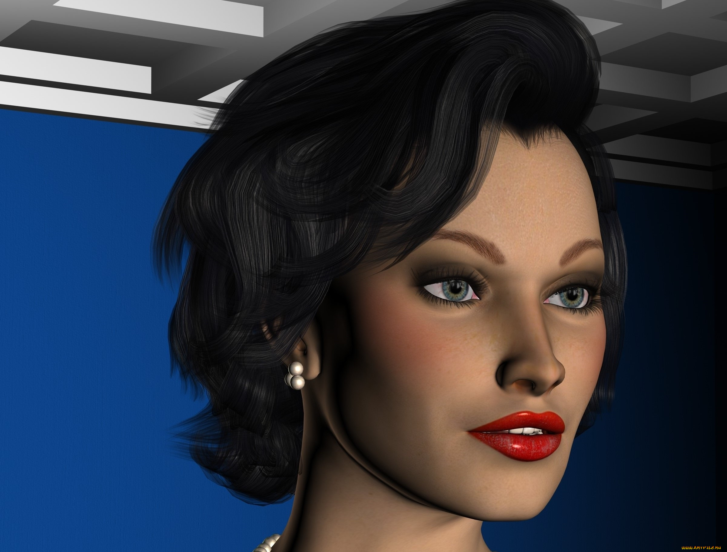 3д, графика, портрет, , portraits, фон, взгляд, девушка