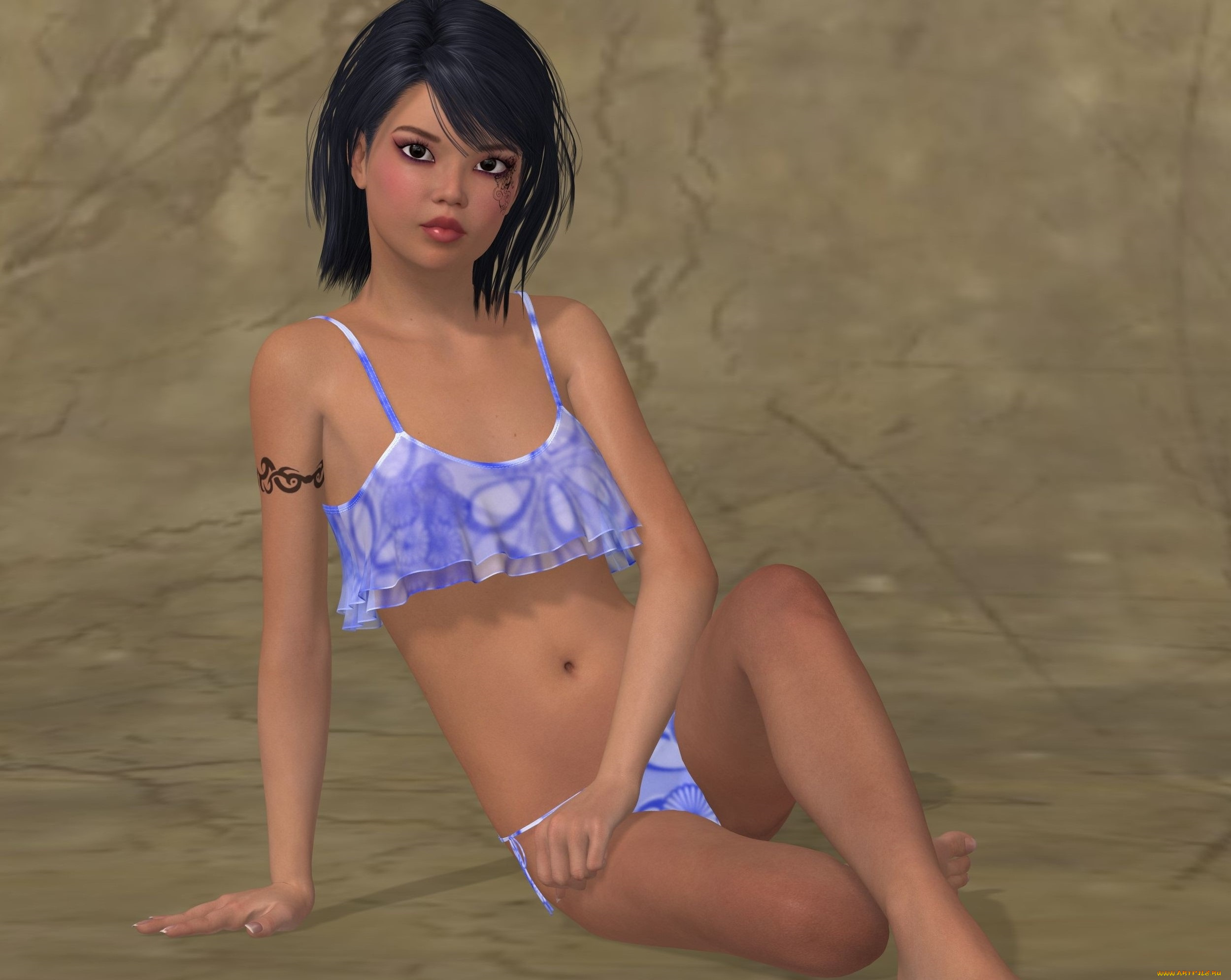 3д, графика, люди, , people, девушка, взгляд, фон