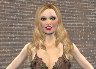 обоя 3д графика, люди , people, девушка, взгляд, фон