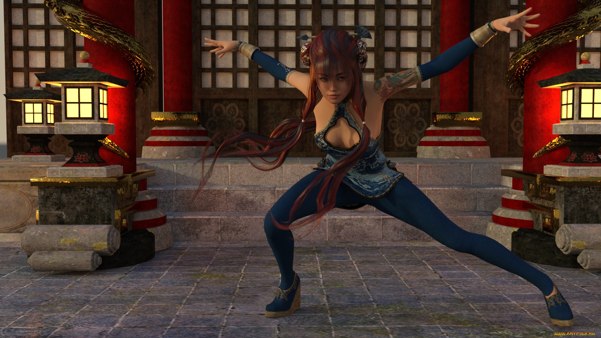 3д, графика, фантазия, , fantasy, поза, фон, взгляд, девушка