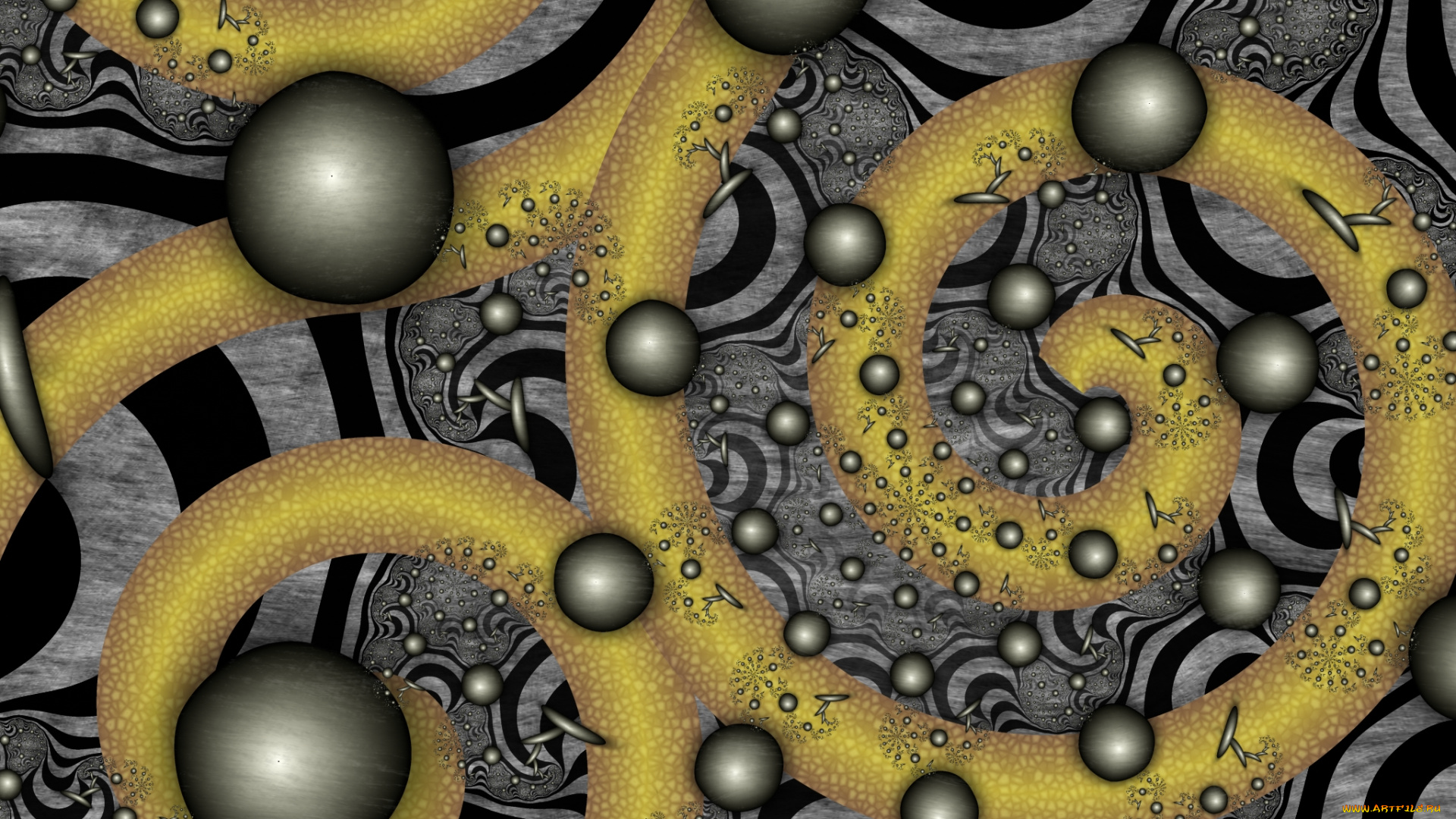 3д, графика, фракталы, , fractal, цвета, фон, узор