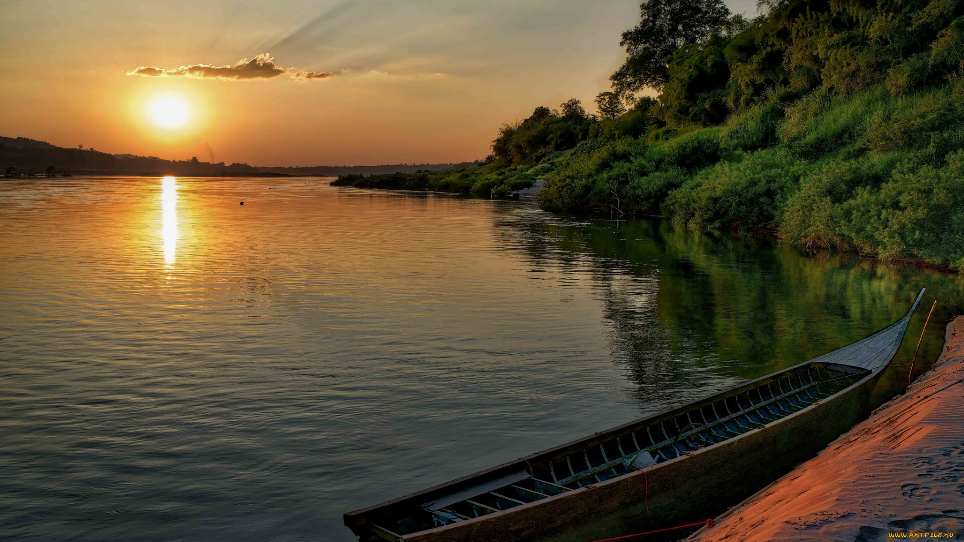 корабли, лодки, , шлюпки, рассвет