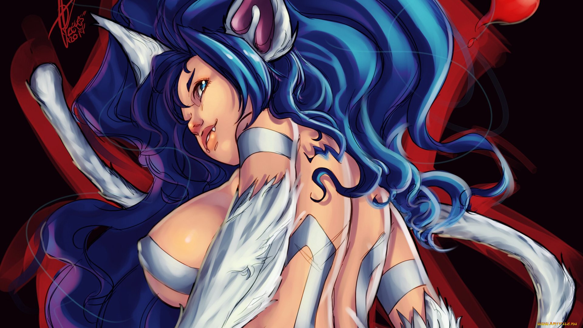 разное, арты, фон, взгляд, девушка