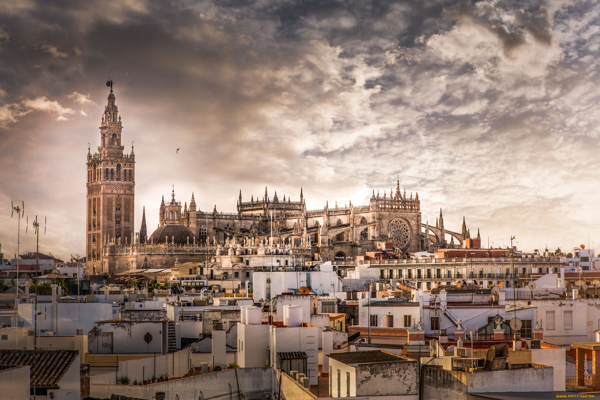 seville, spain, города, севилья, , испания, панорама