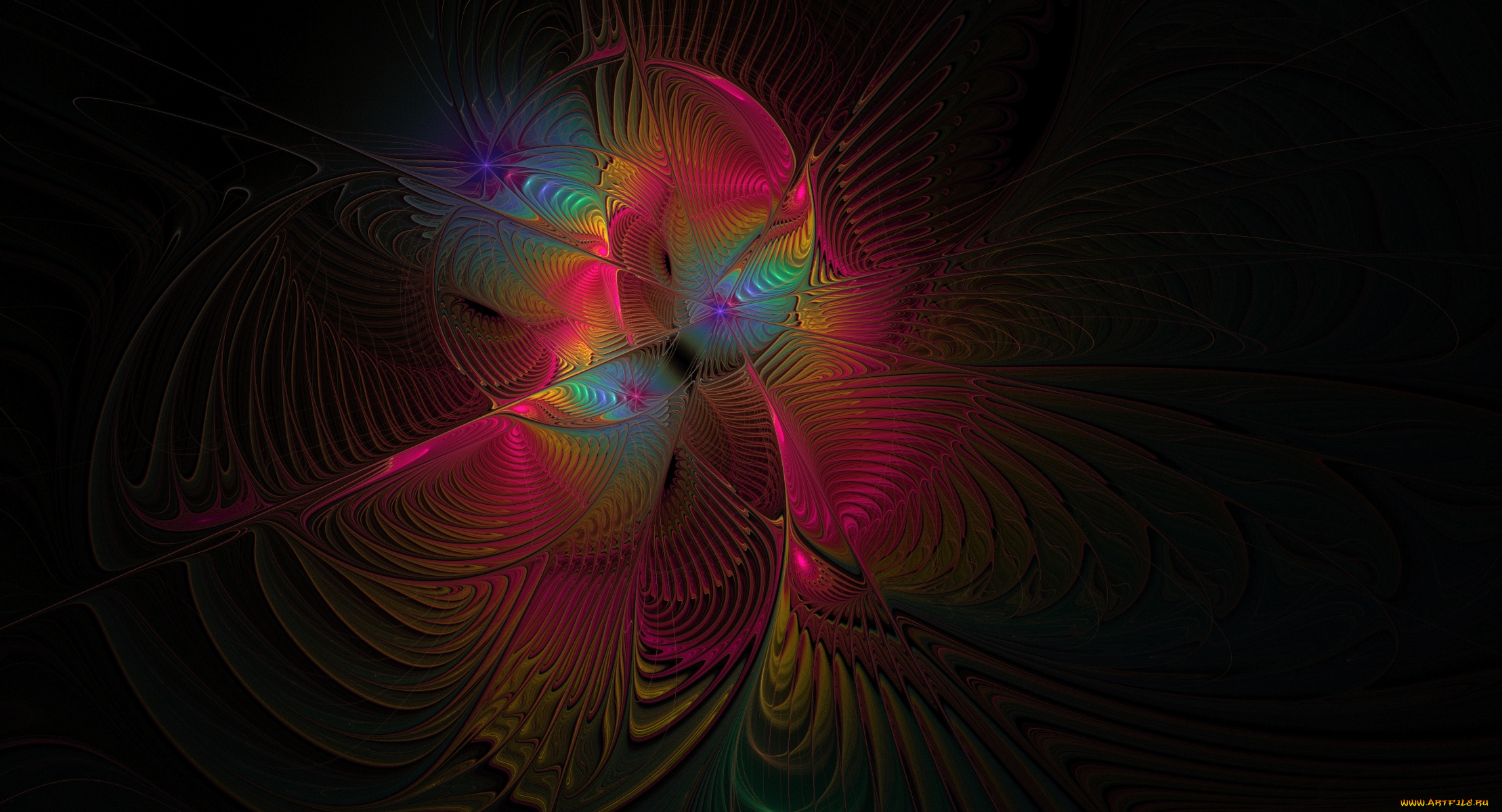 3д, графика, фракталы, , fractal, цвета, фон, узор