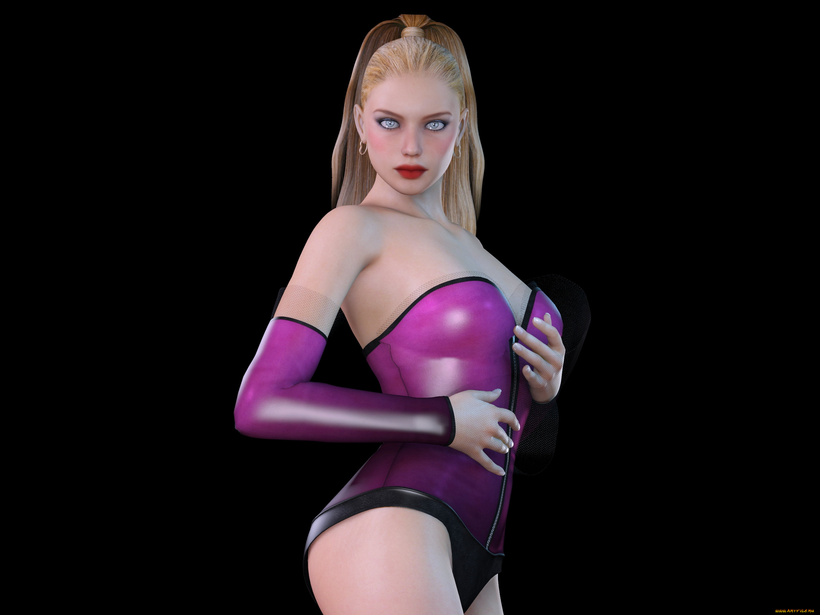 3д, графика, люди, , people, блондинка, фон, взгляд, девушка