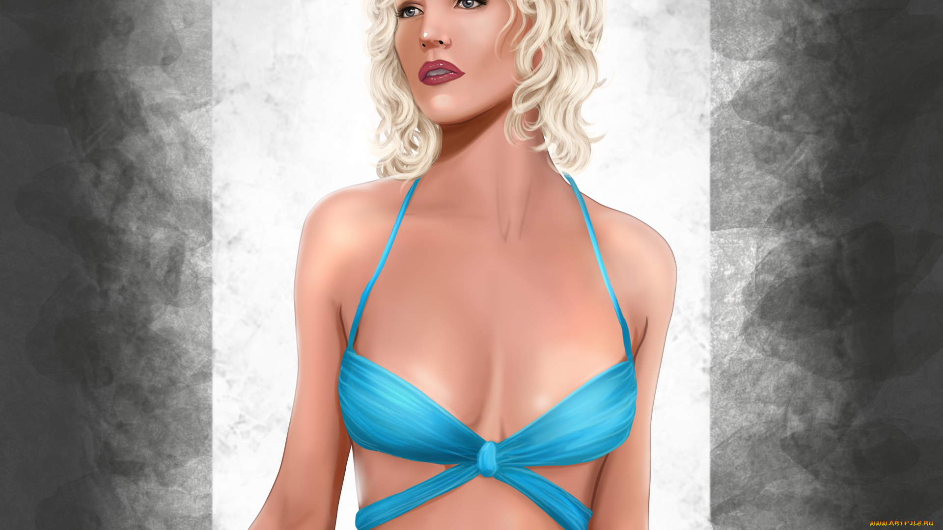 3д, графика, люди, , people, девушка, взгляд, фон