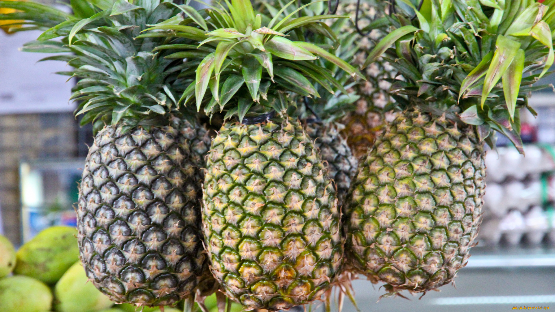 еда, ананас, плоды