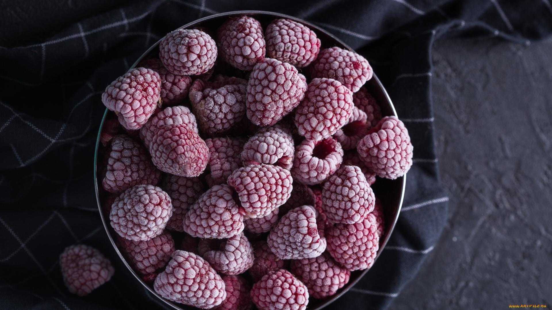 еда, малина, много, замороженные, ягоды