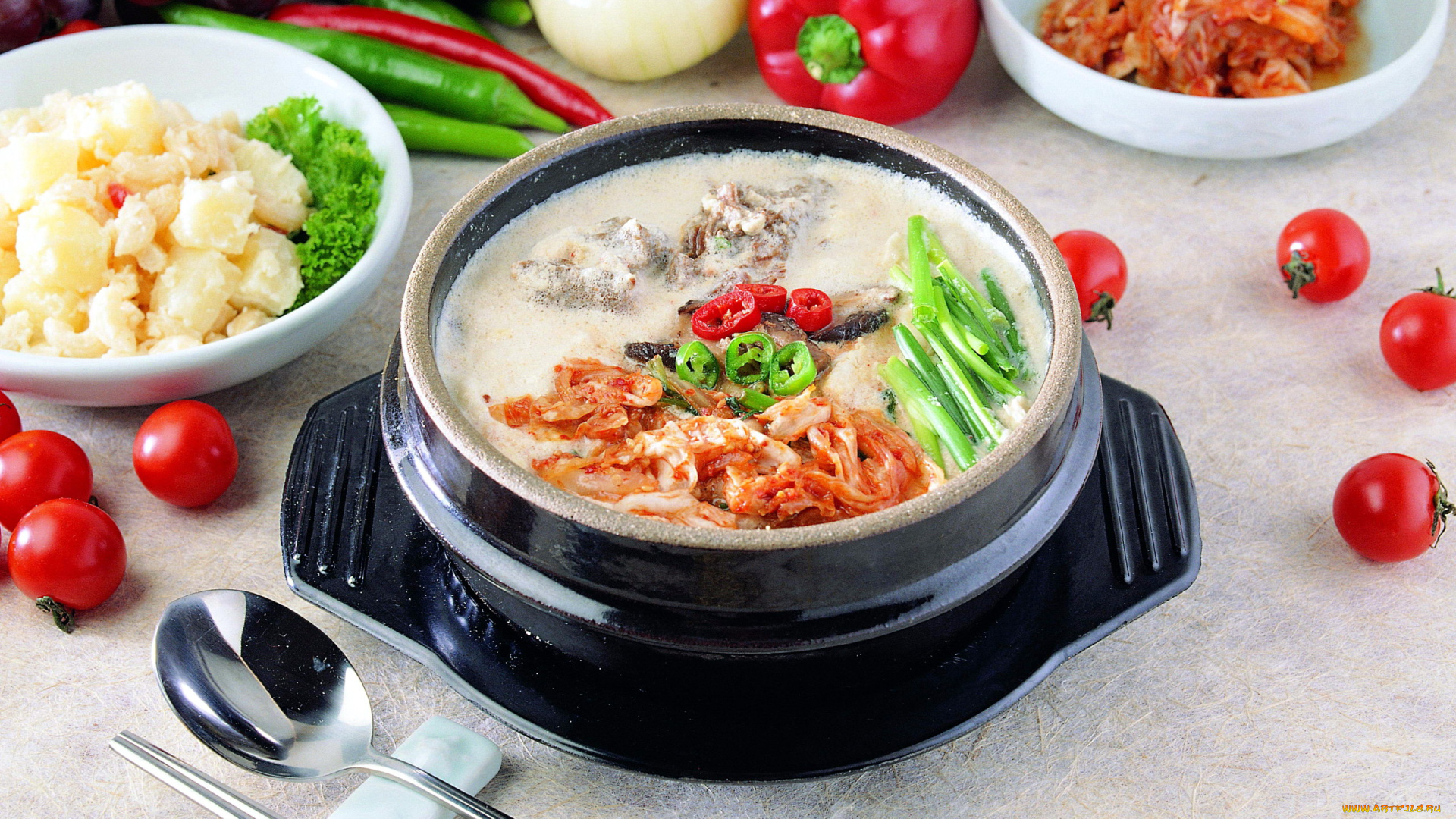 еда, первые, блюда, мясо, лук, суп, перец, помидоры, томаты