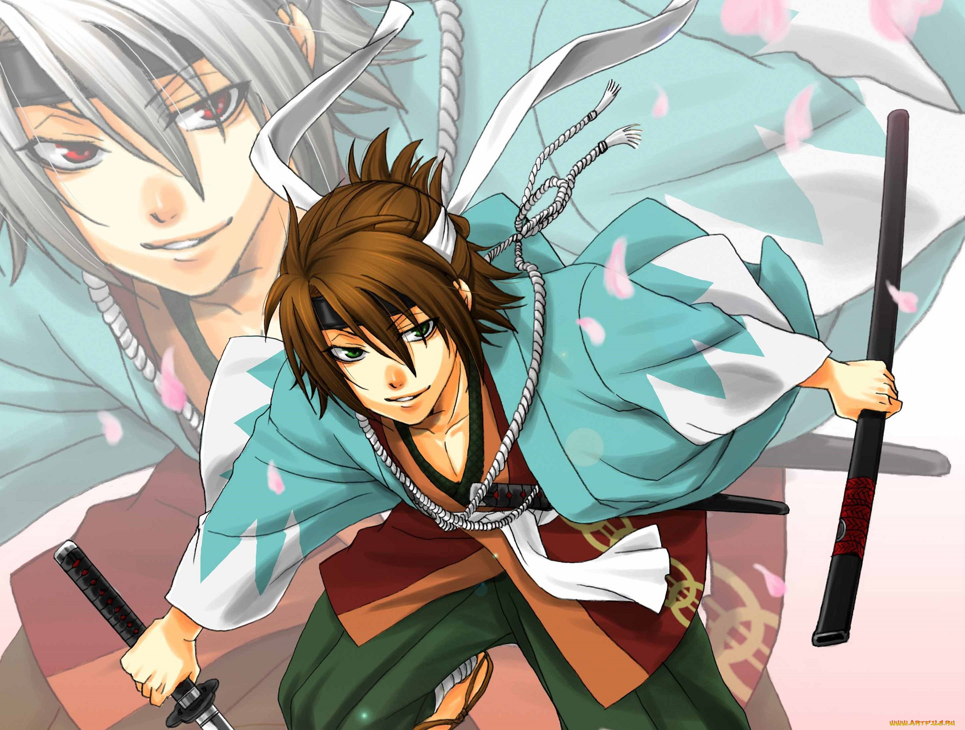аниме, hakuouki, okita, souji