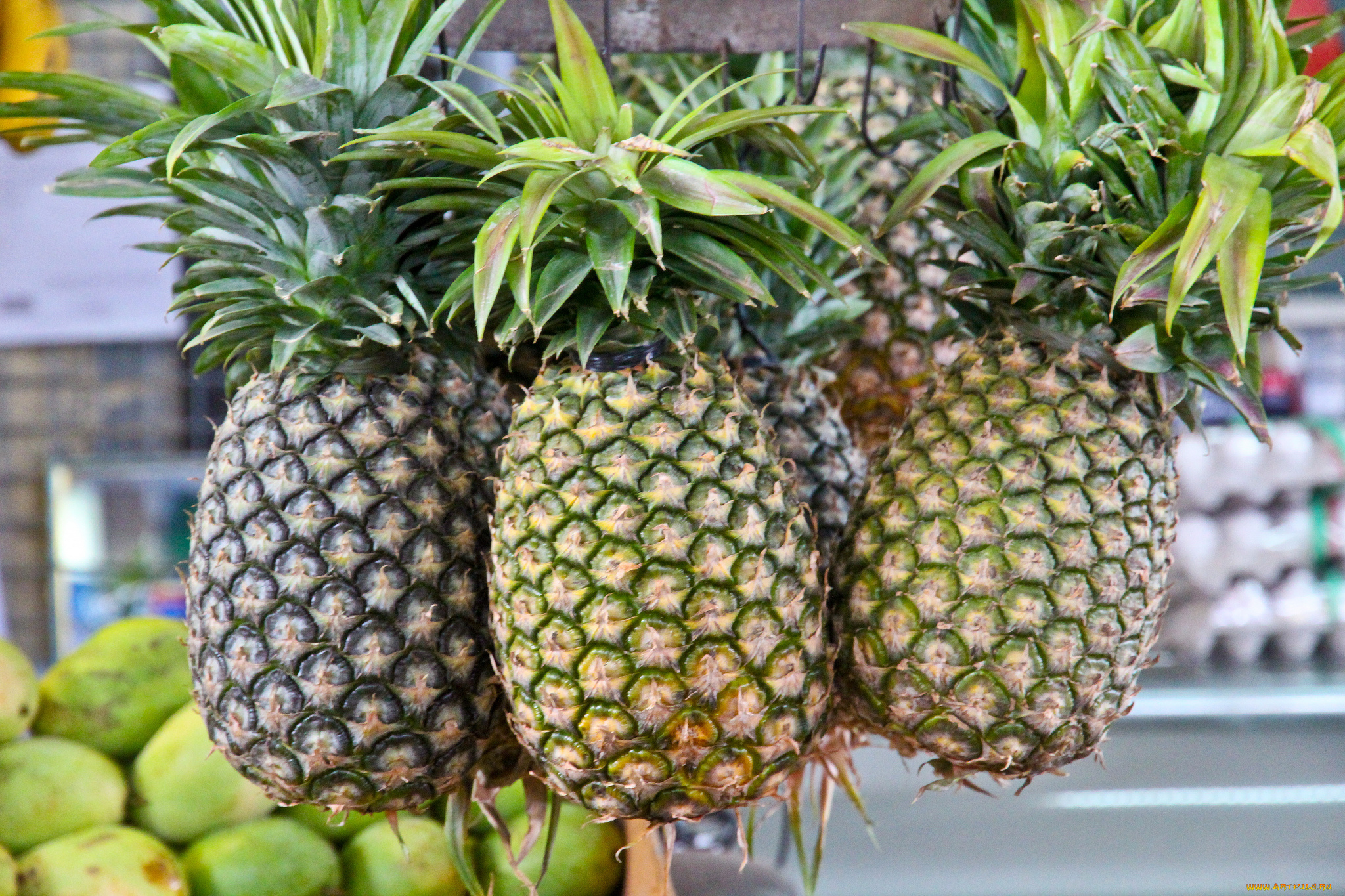 еда, ананас, плоды