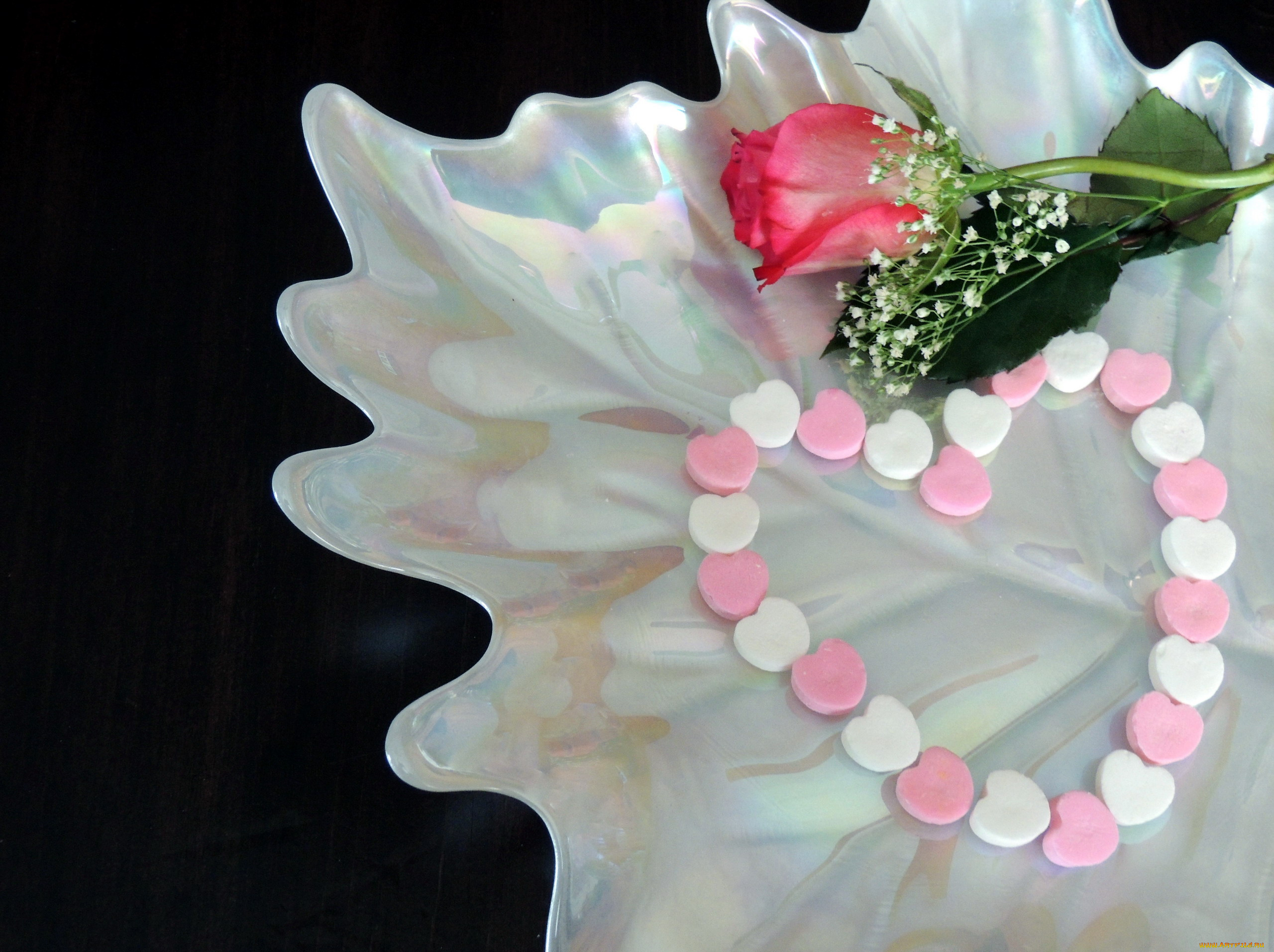 праздничные, день, святого, валентина, , сердечки, , любовь, роза, сердечко