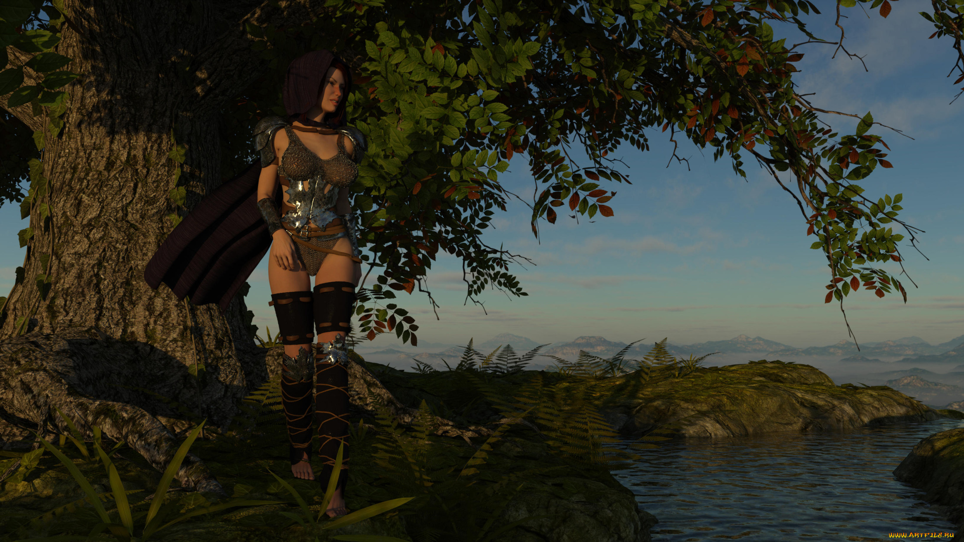 3д, графика, люди, , people, фон, взгляд, девушка