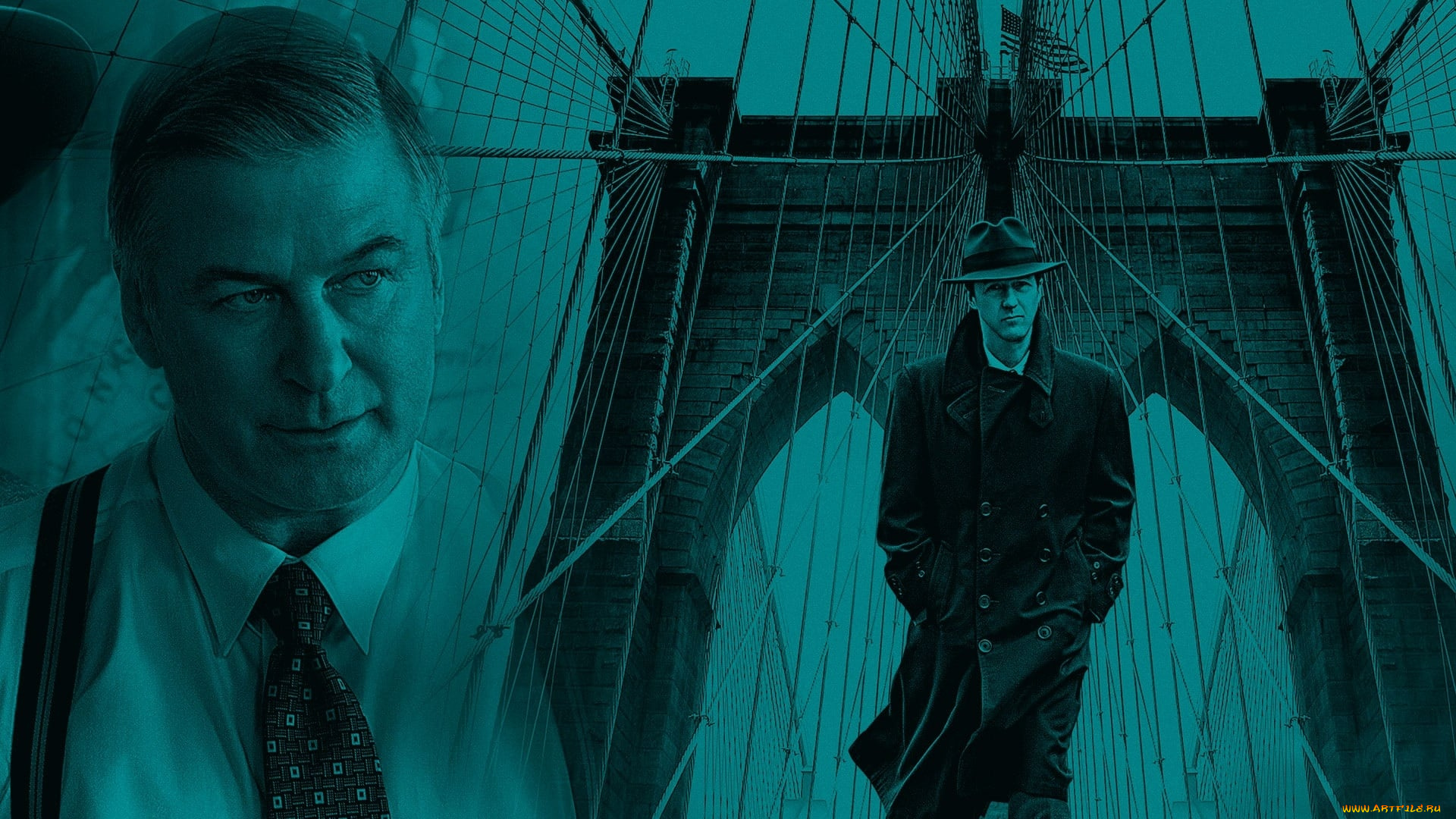 motherless, brooklyn, , 2019, кино, фильмы, motherless, brooklyn, алек, болдуин, постер, сиротский, бруклин, криминал, эдвард, нортон