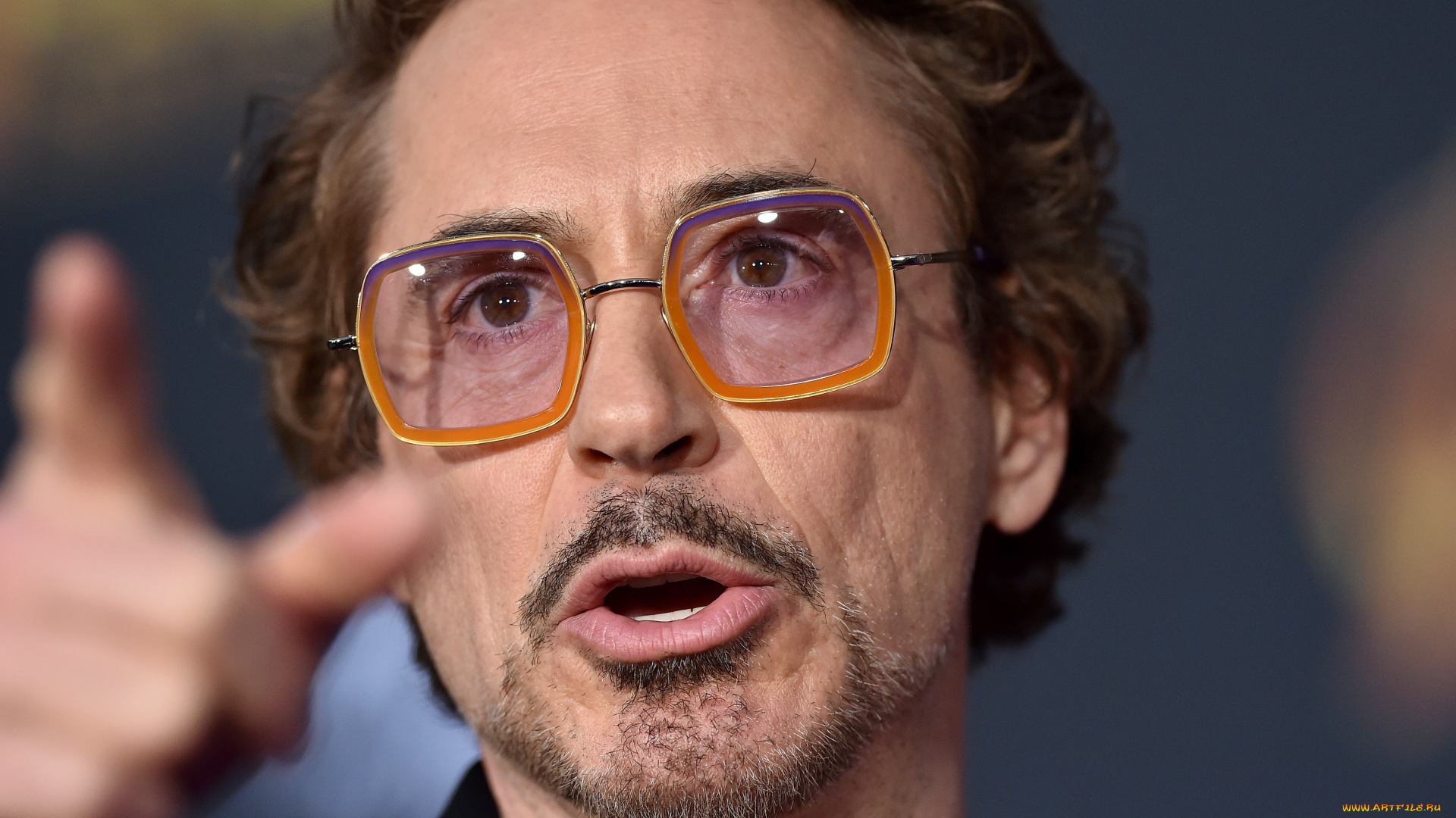 мужчины, robert, downey, jr, актер, лицо, очки