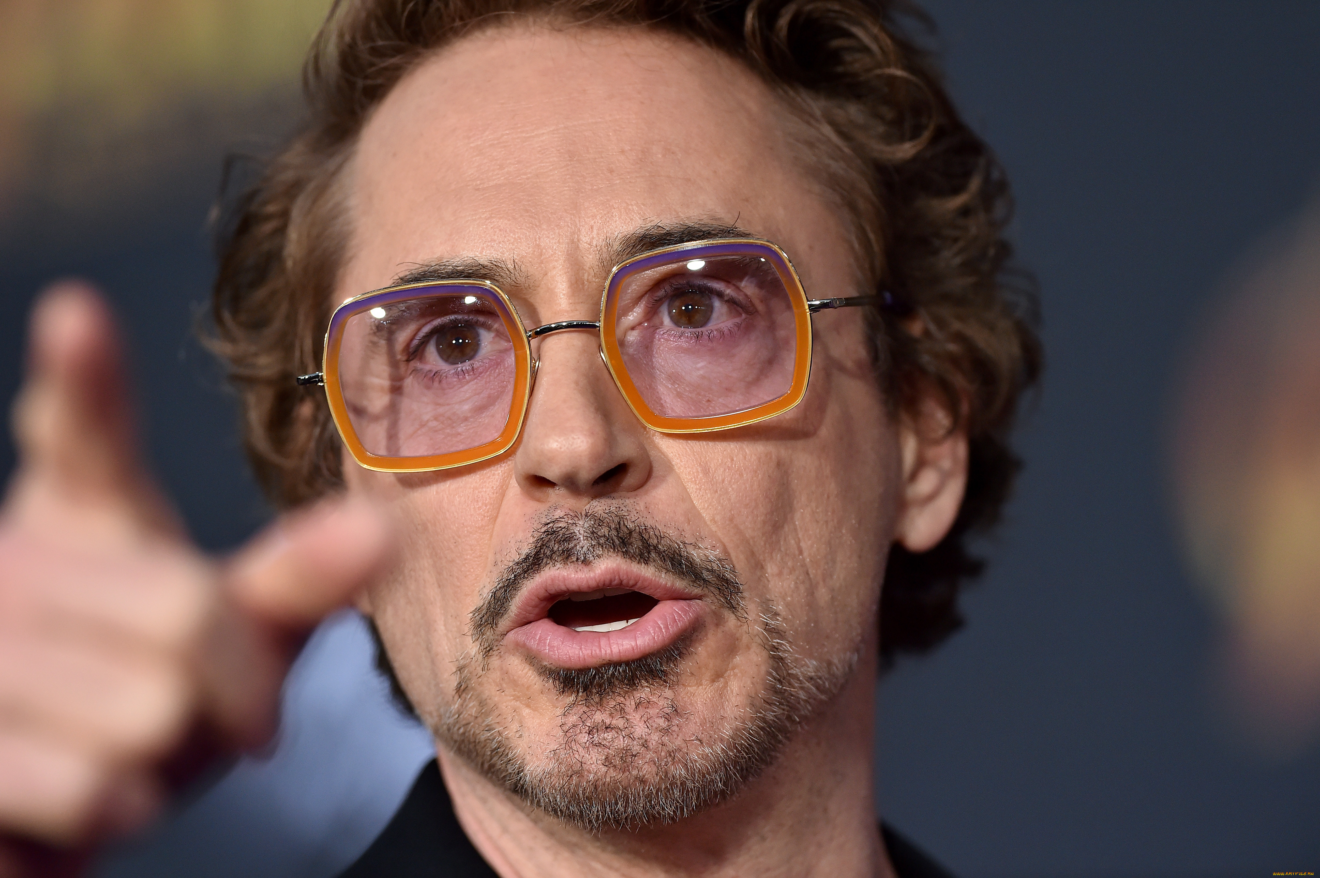 мужчины, robert, downey, jr, актер, лицо, очки