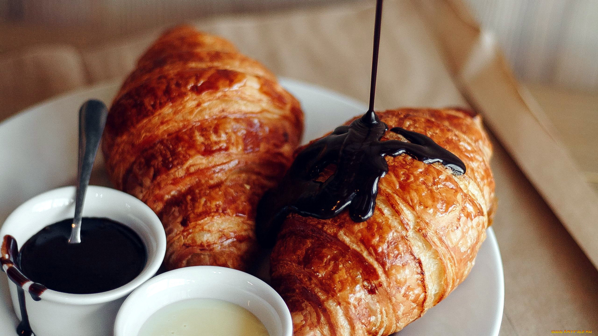 еда, хлеб, , выпечка, круассаны